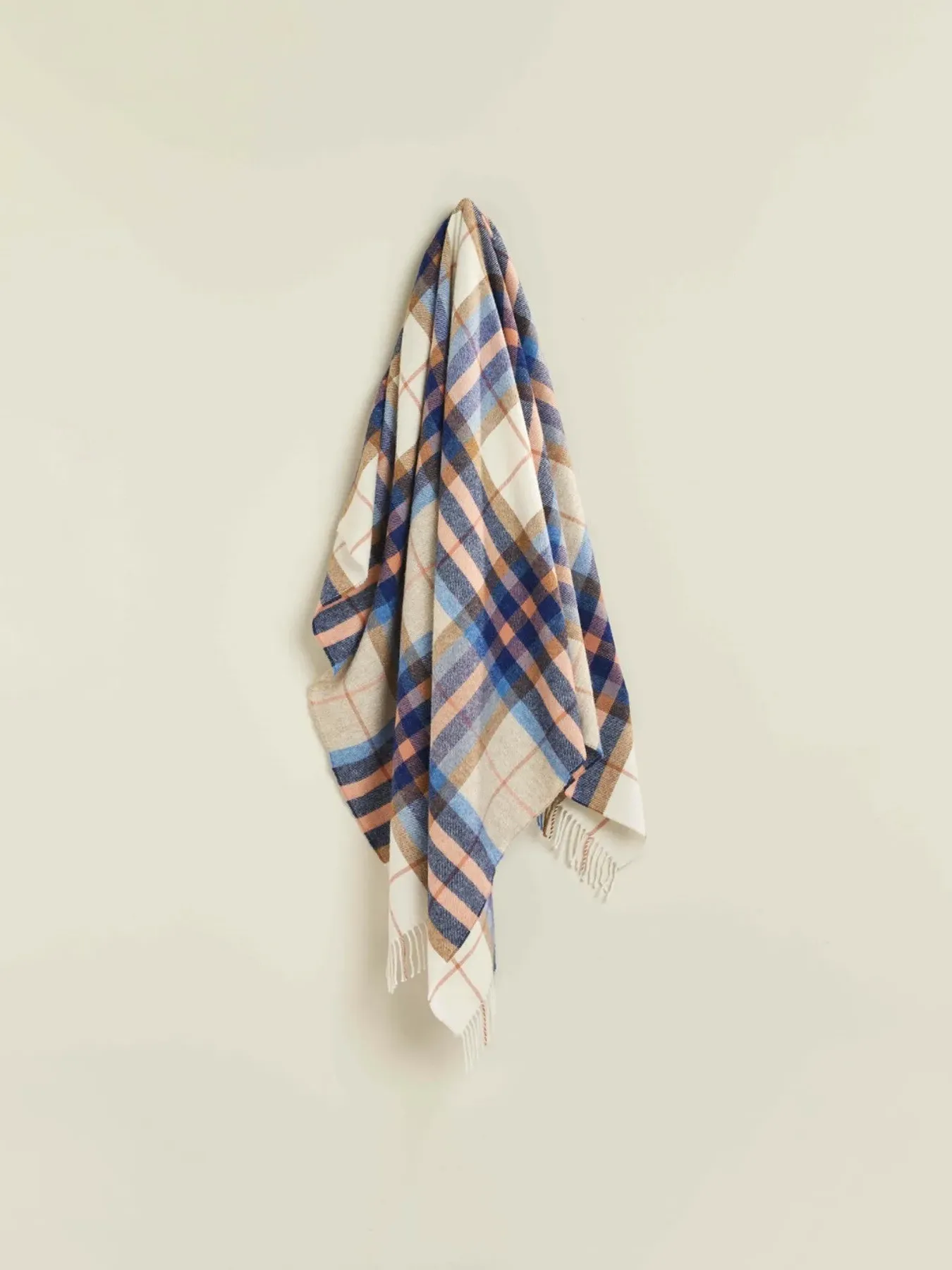 Falmouth Lambswool Blanket - Ivory, Wool