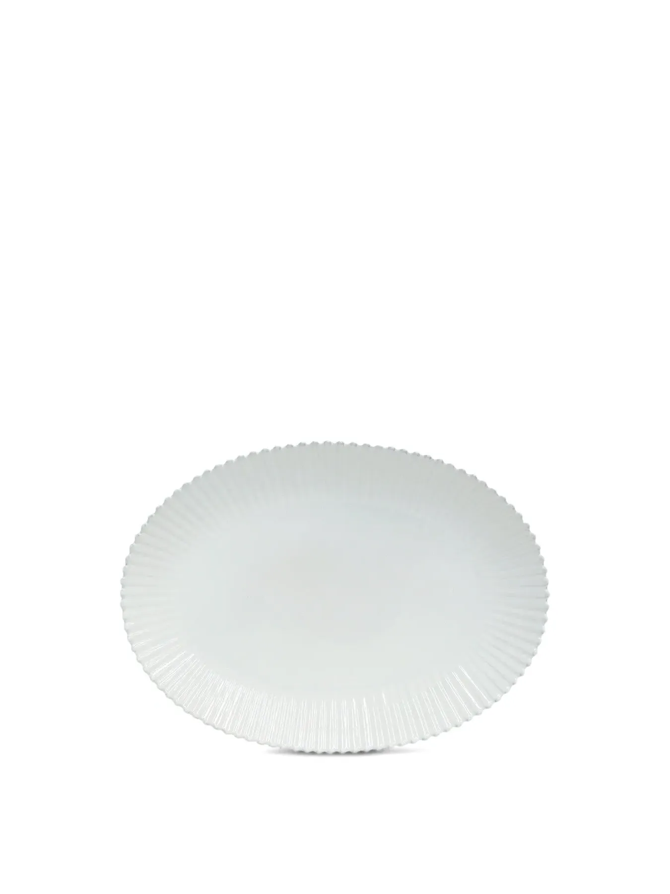 Extra Large Oval Platter - White, Stoneware image