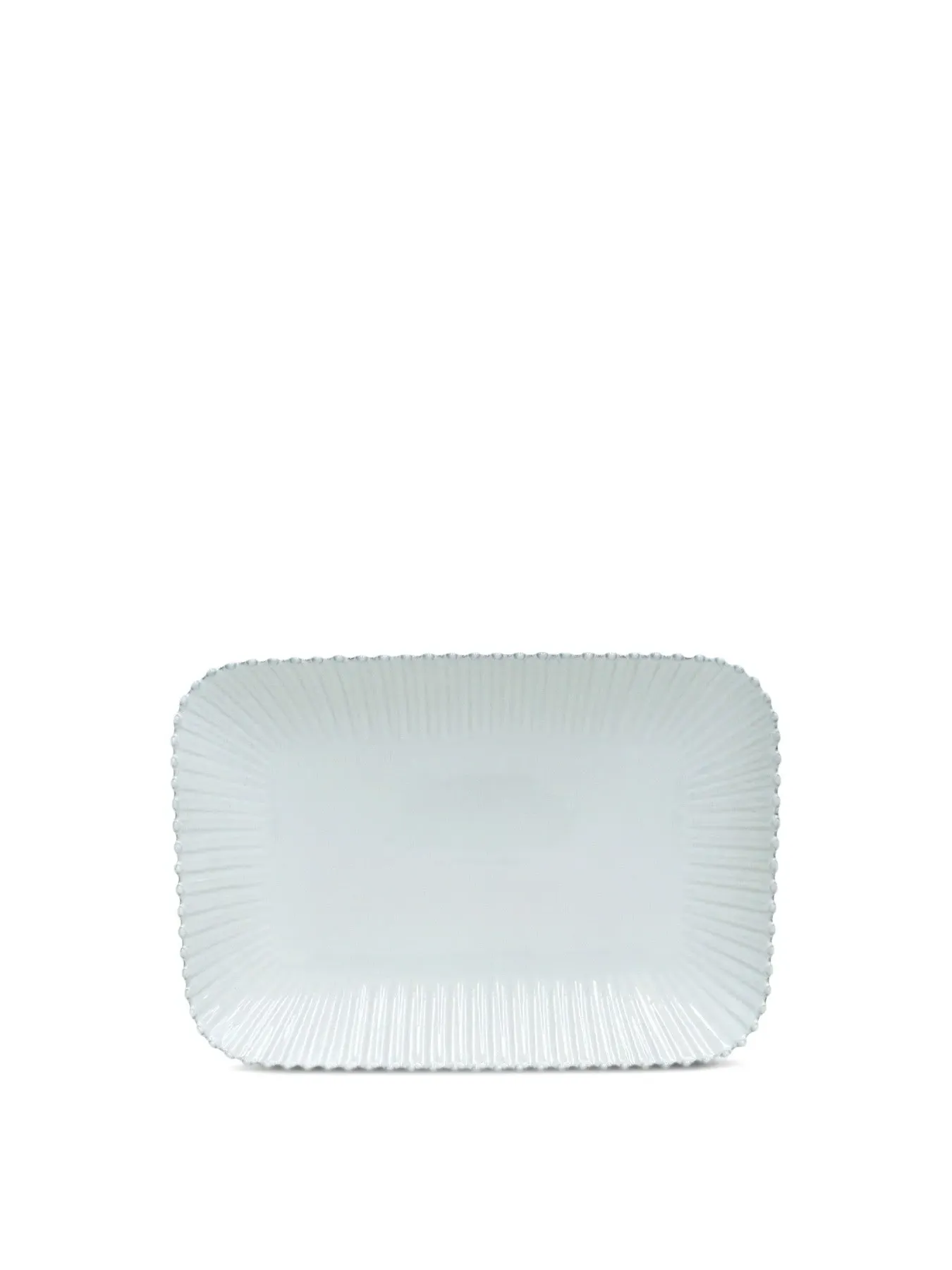 Rectangular Platter Tray - White, Stoneware image