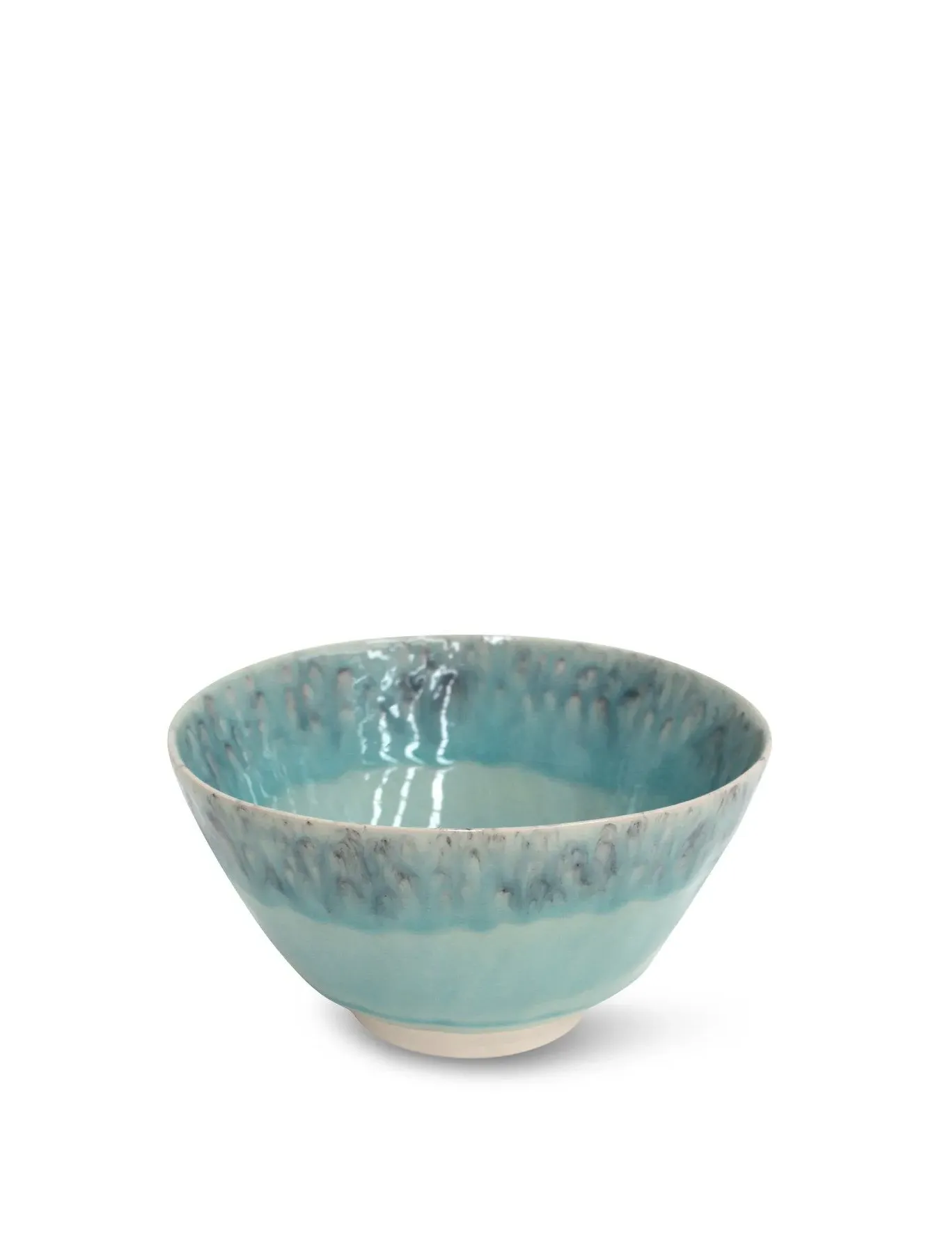 Serving Bowl with Crackled Finish - Blue image