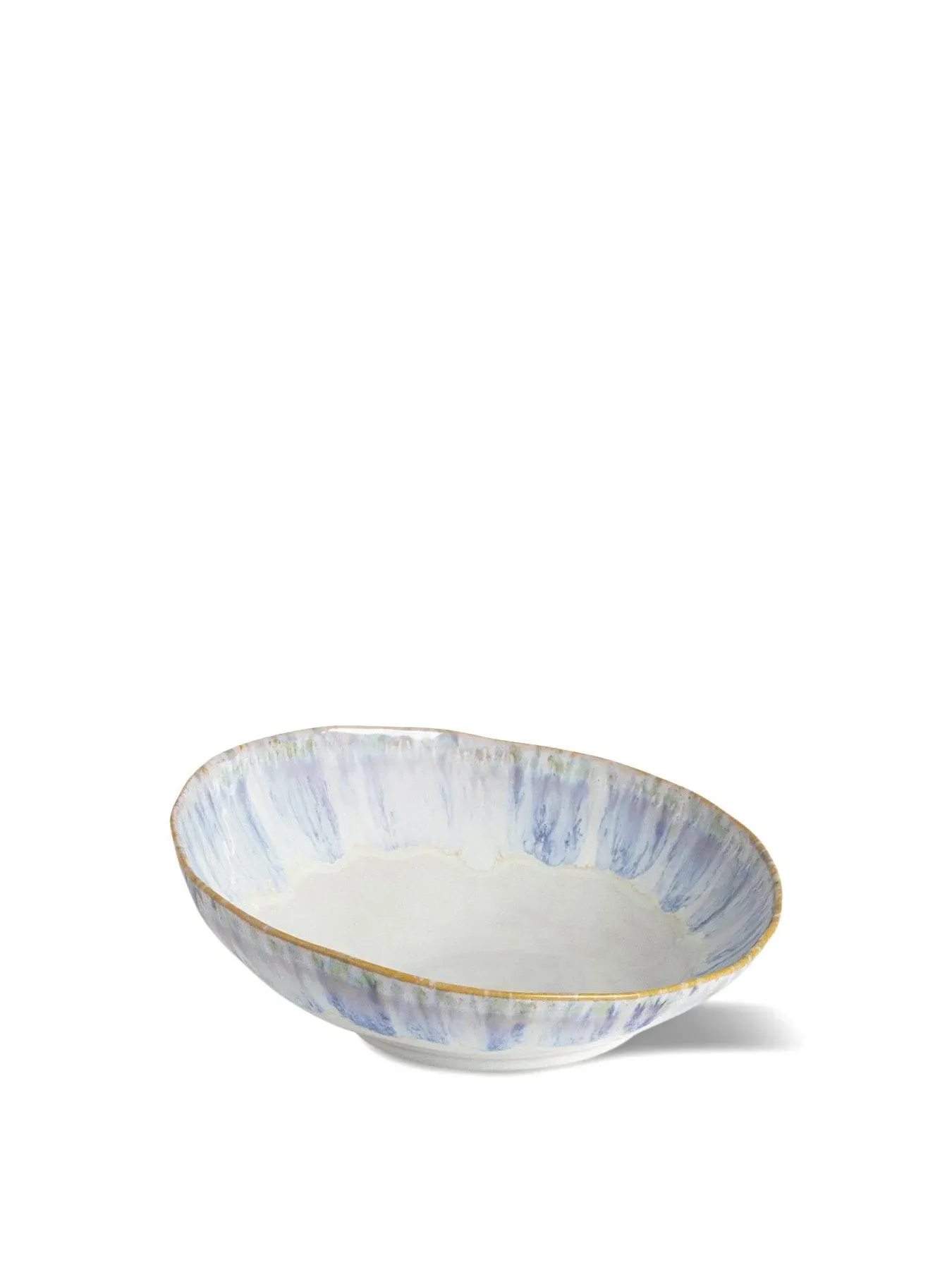 Serving Bowl with Organic Shape - Blue, Ceramic image