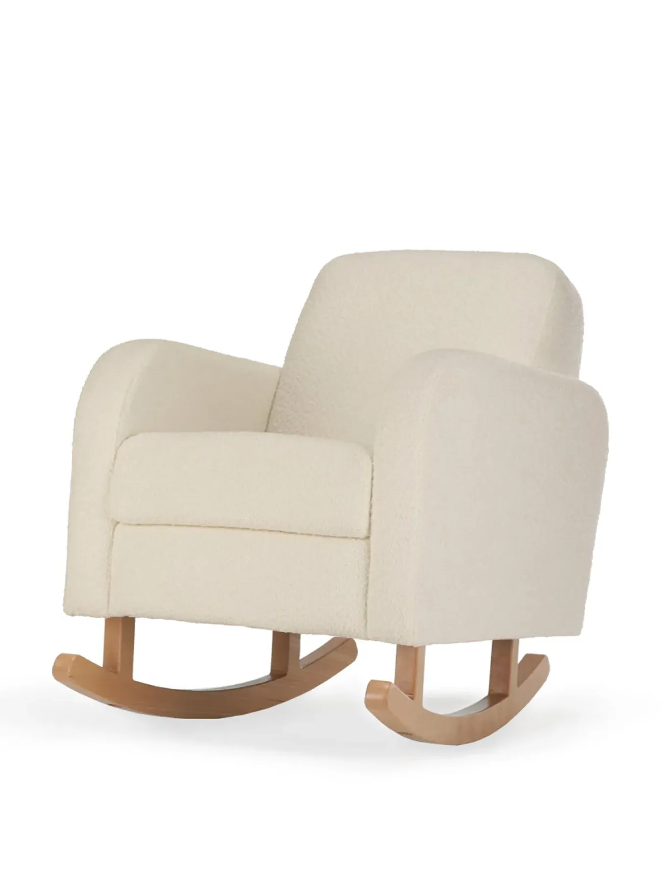 Rocking Nursing Chair - Off White, Boucle