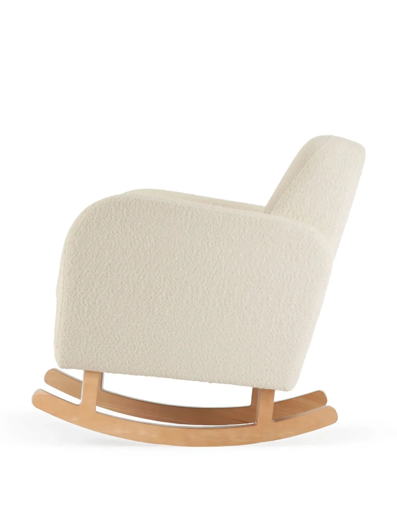 Rocking Nursing Chair - Off White, Boucle