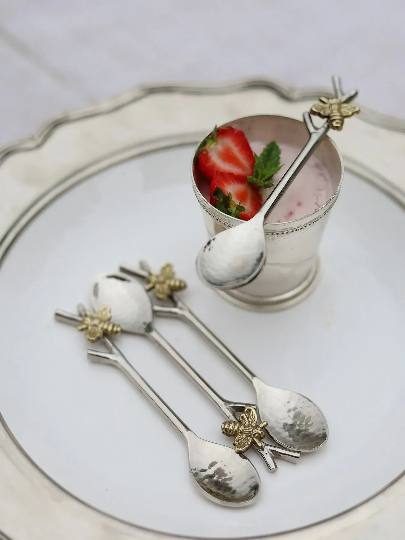 4-Piece Coffee Spoon Set - Stainless Steel