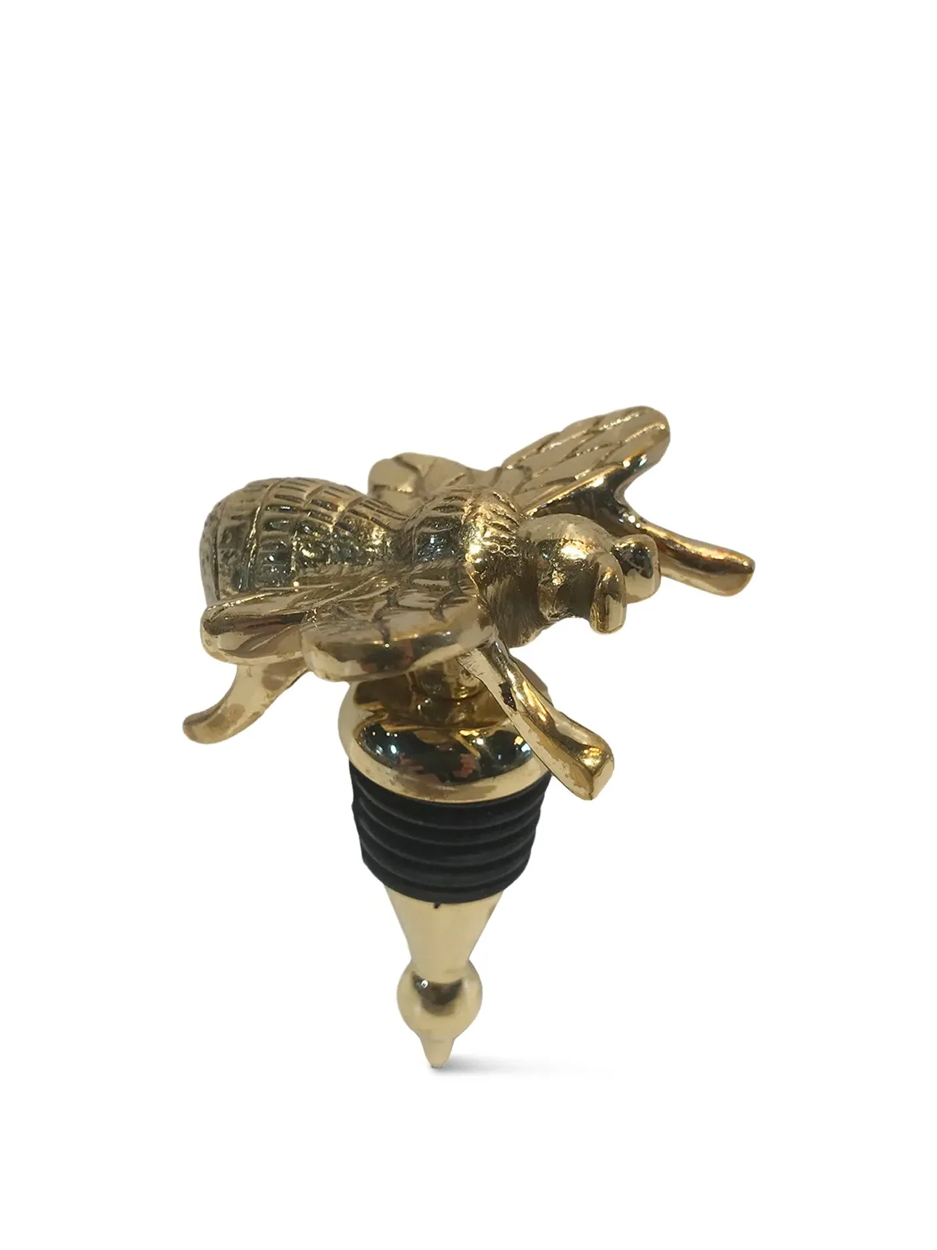 Bee Bottle Stopper - Brass image