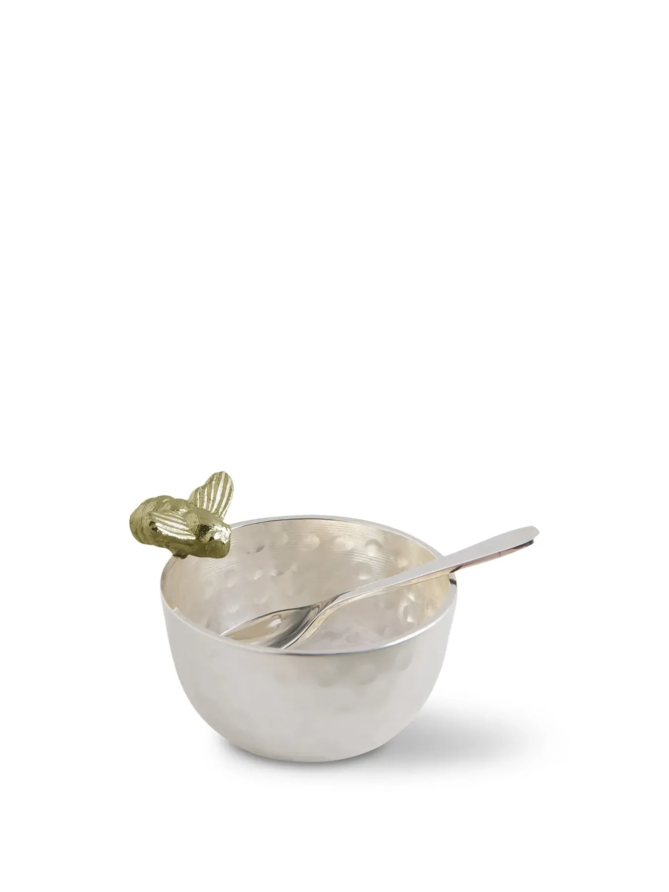 Bowl and Spoon Set - Gold Bee Design image