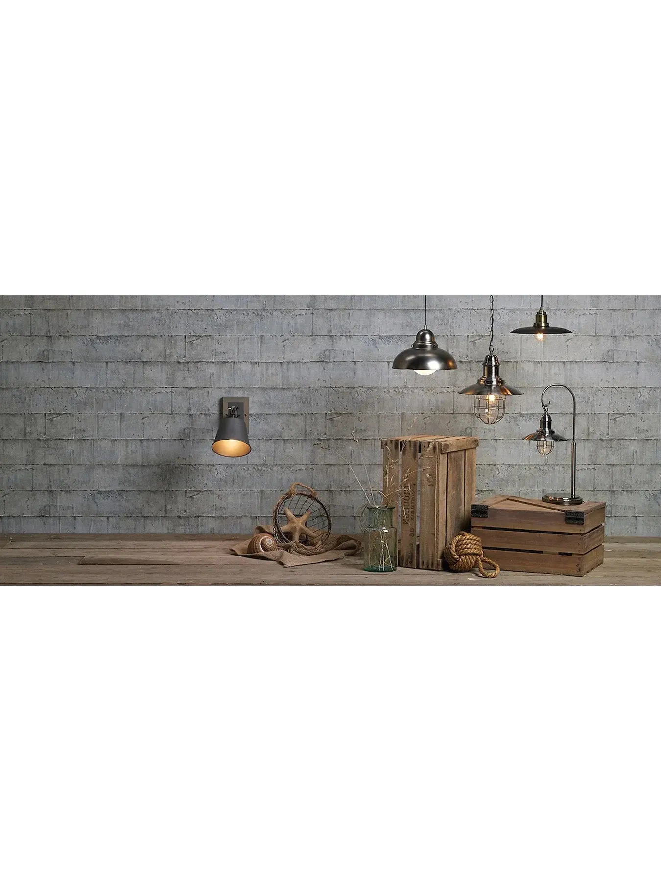 1 Light Pendant Light with Cage - Antique Chrome