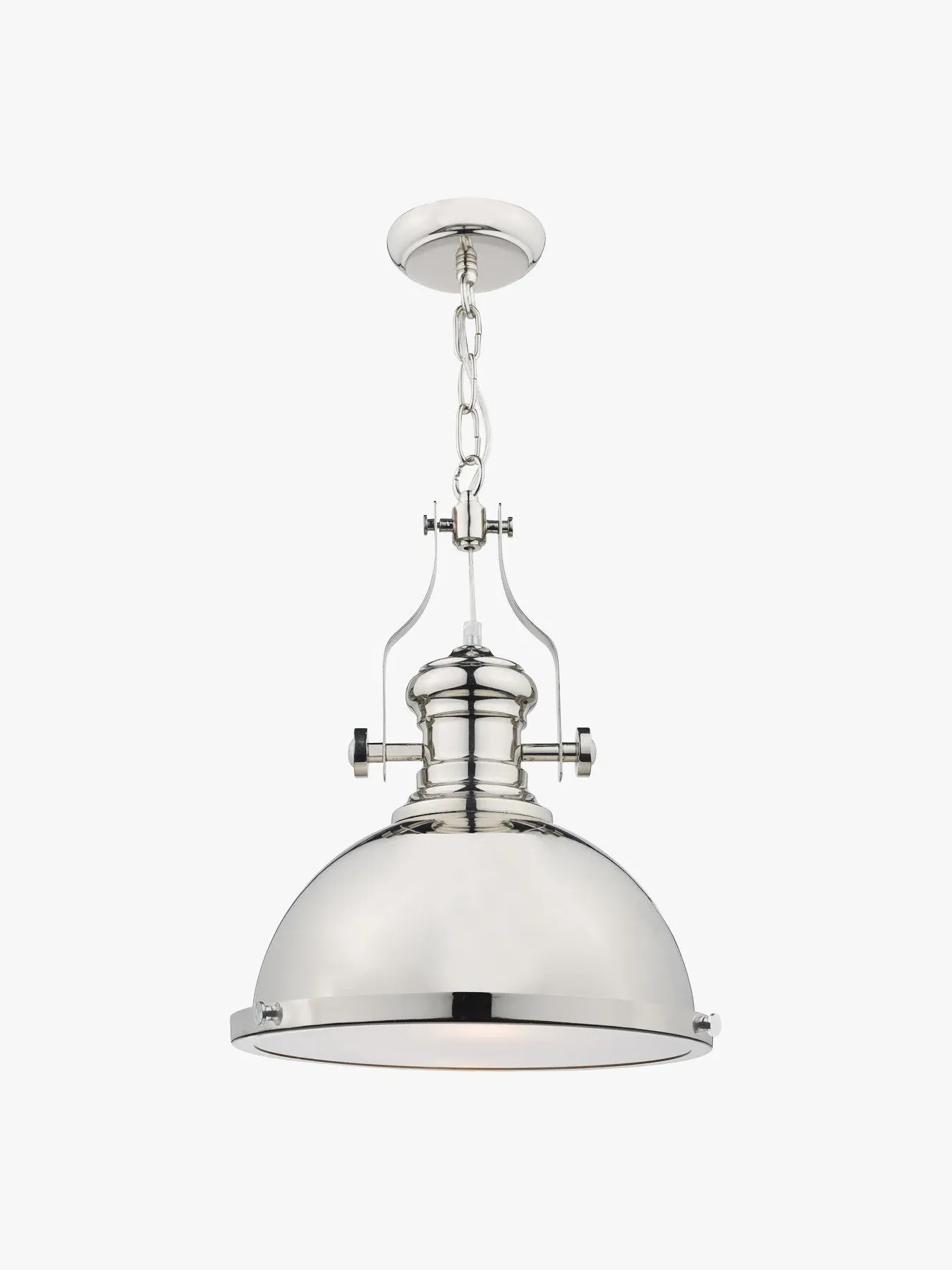 1 Light Pendant with Glass Diffuser - Chrome image