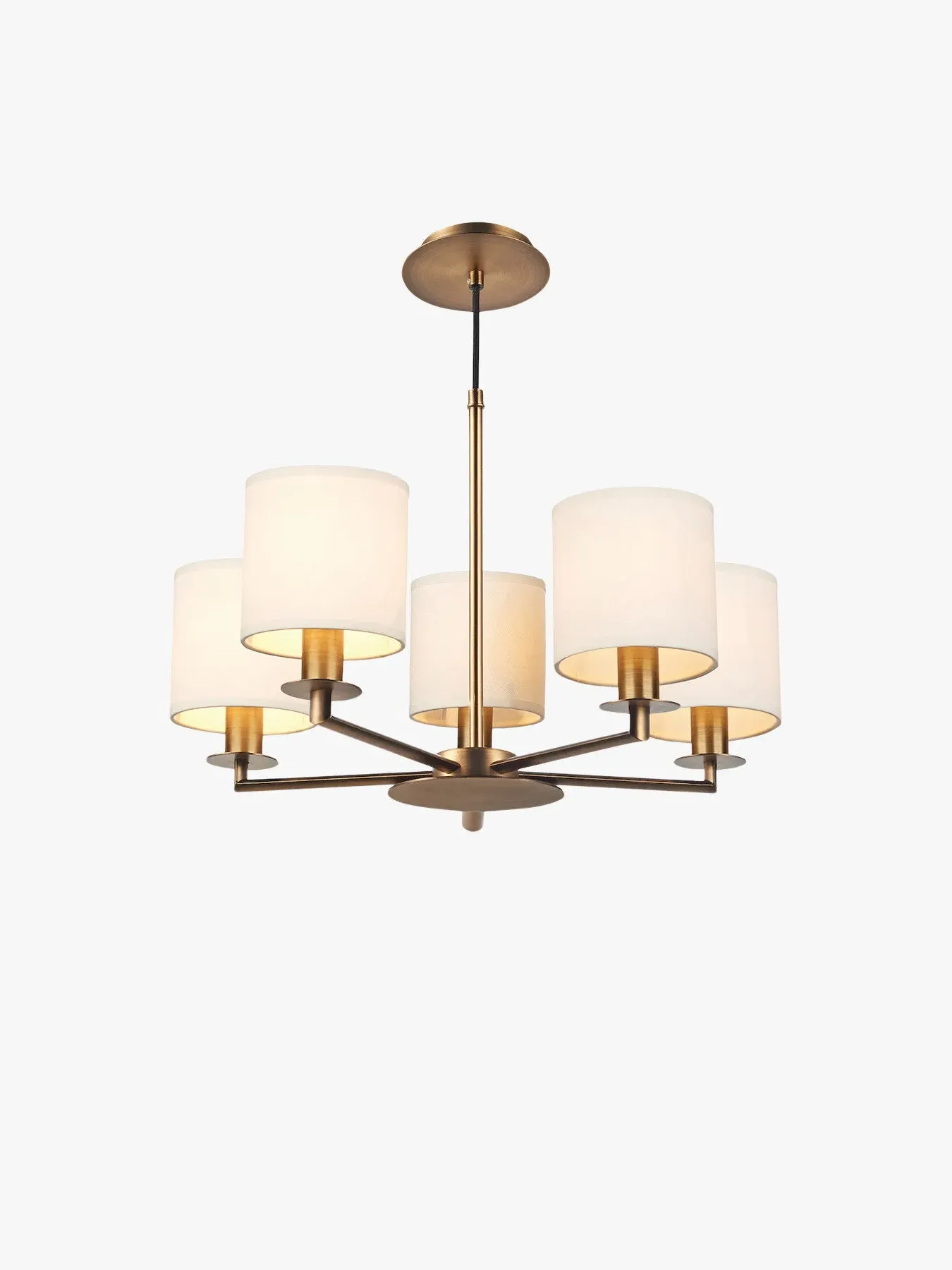 5-Light Pendant Base Dual Mount - Antique Bronze image