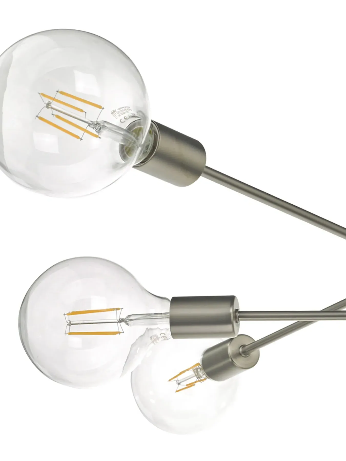 6-Light Pendant Light - Satin Chrome, Metal