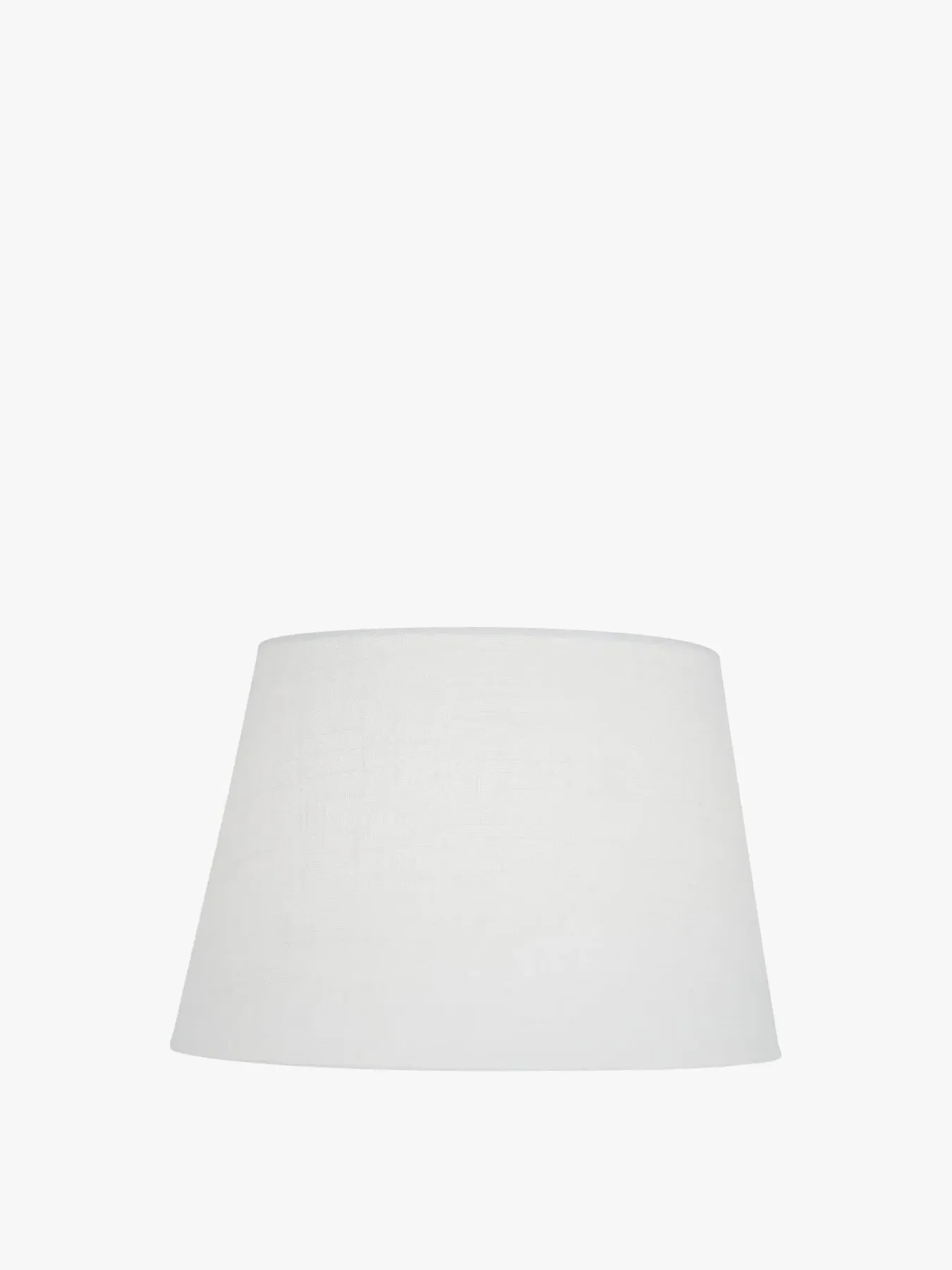 Drum Lamp Shade - White, Linen image