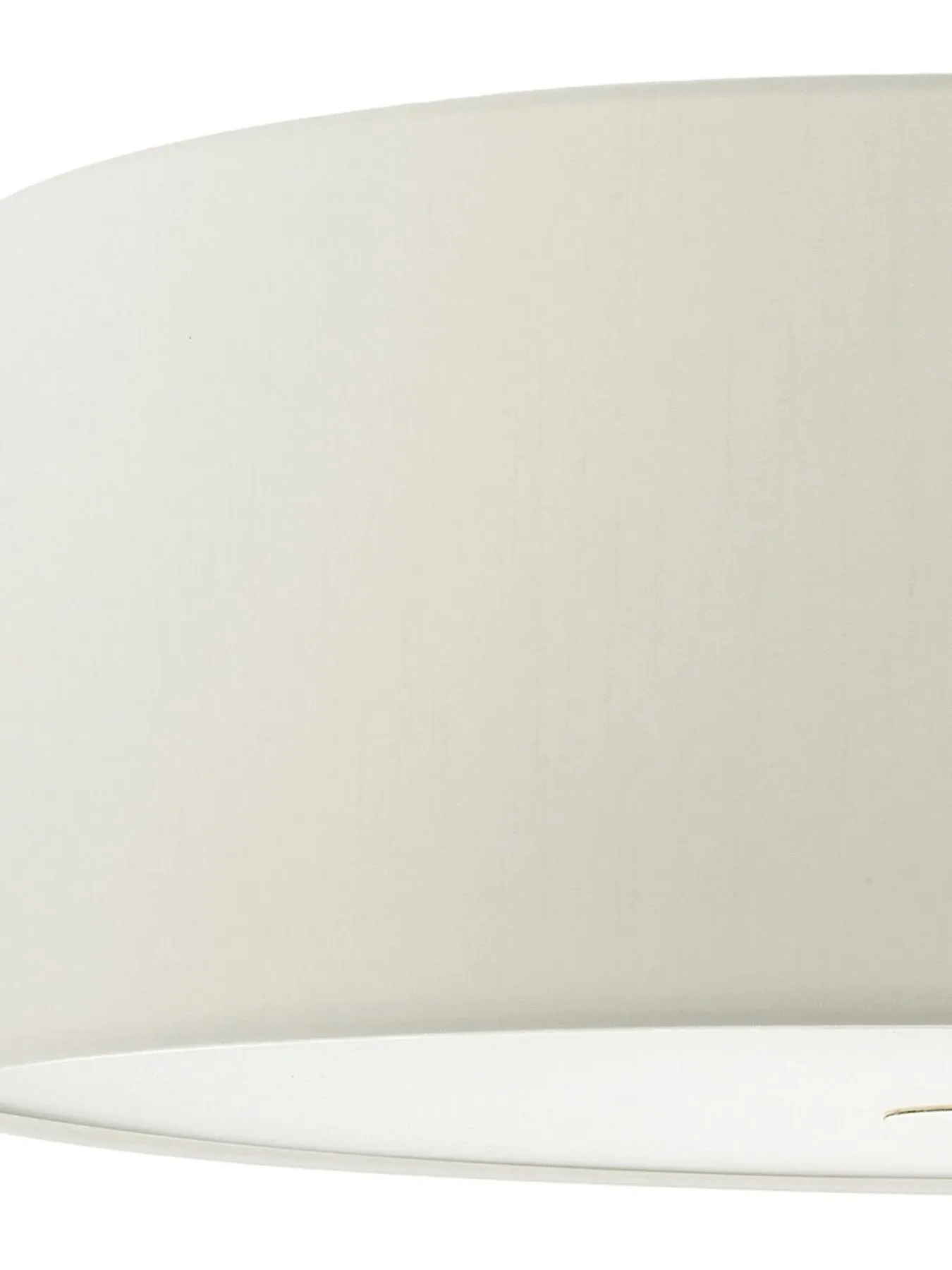 Drum Pendant Shade Easyfit - White, Faux Silk