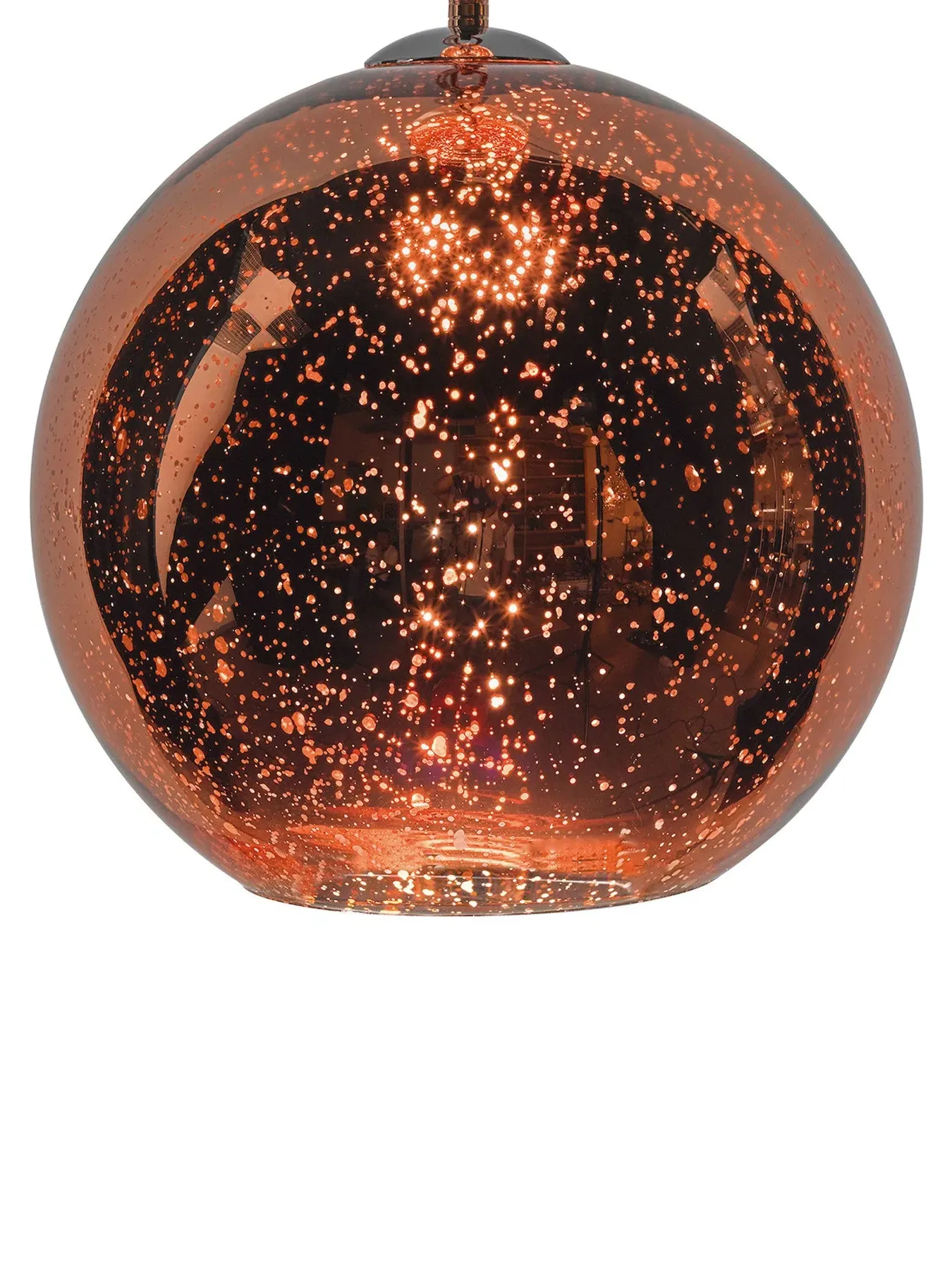 Globe Pendant Light - Copper, Glass