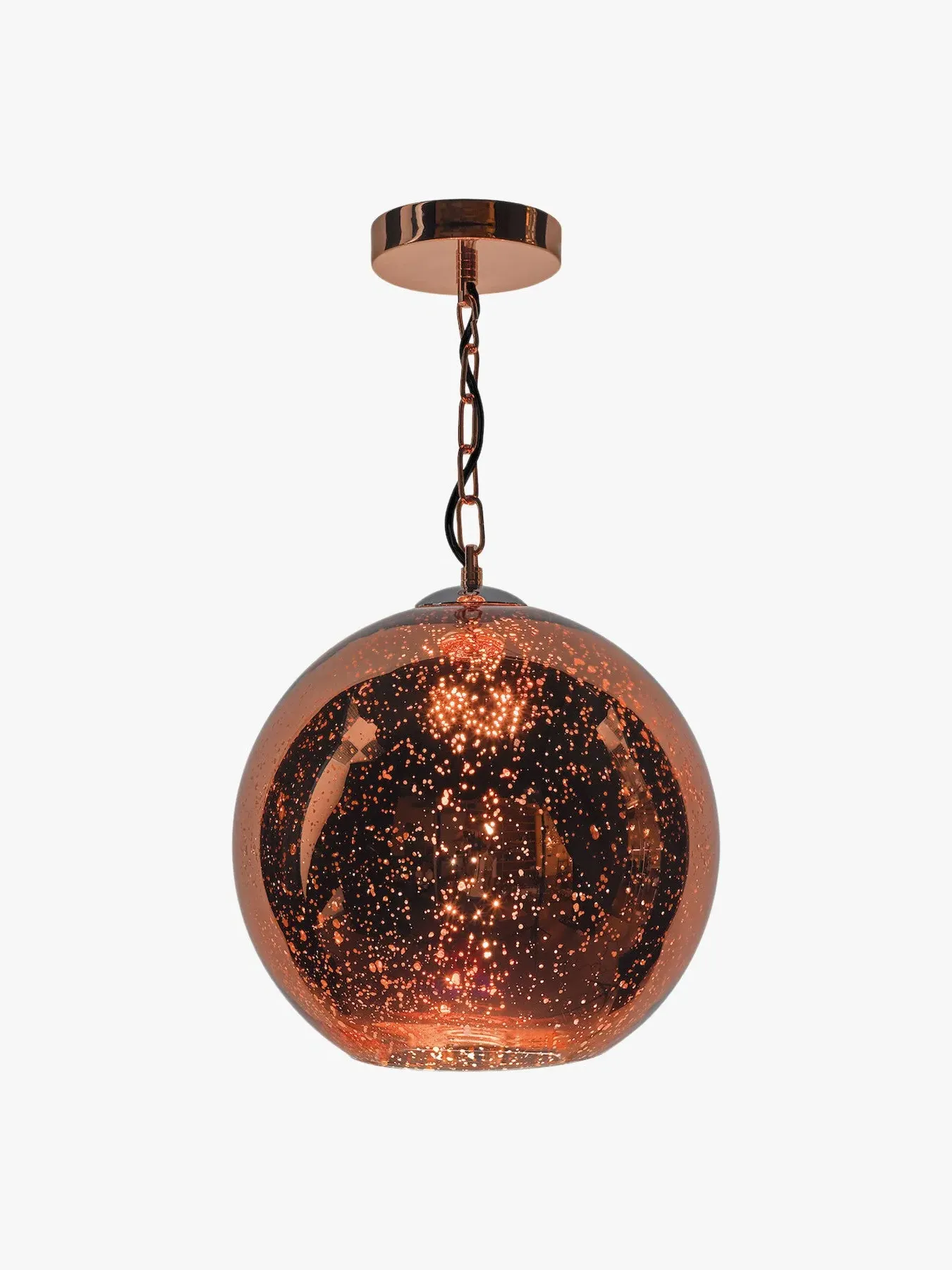 Globe Pendant Light - Copper, Glass image