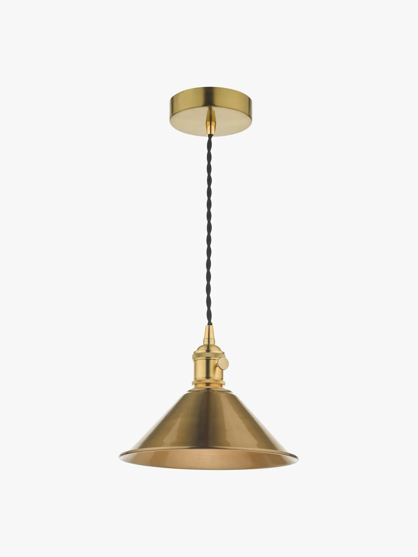 Single Pendant Light - Natural Brass, Solid Brass image