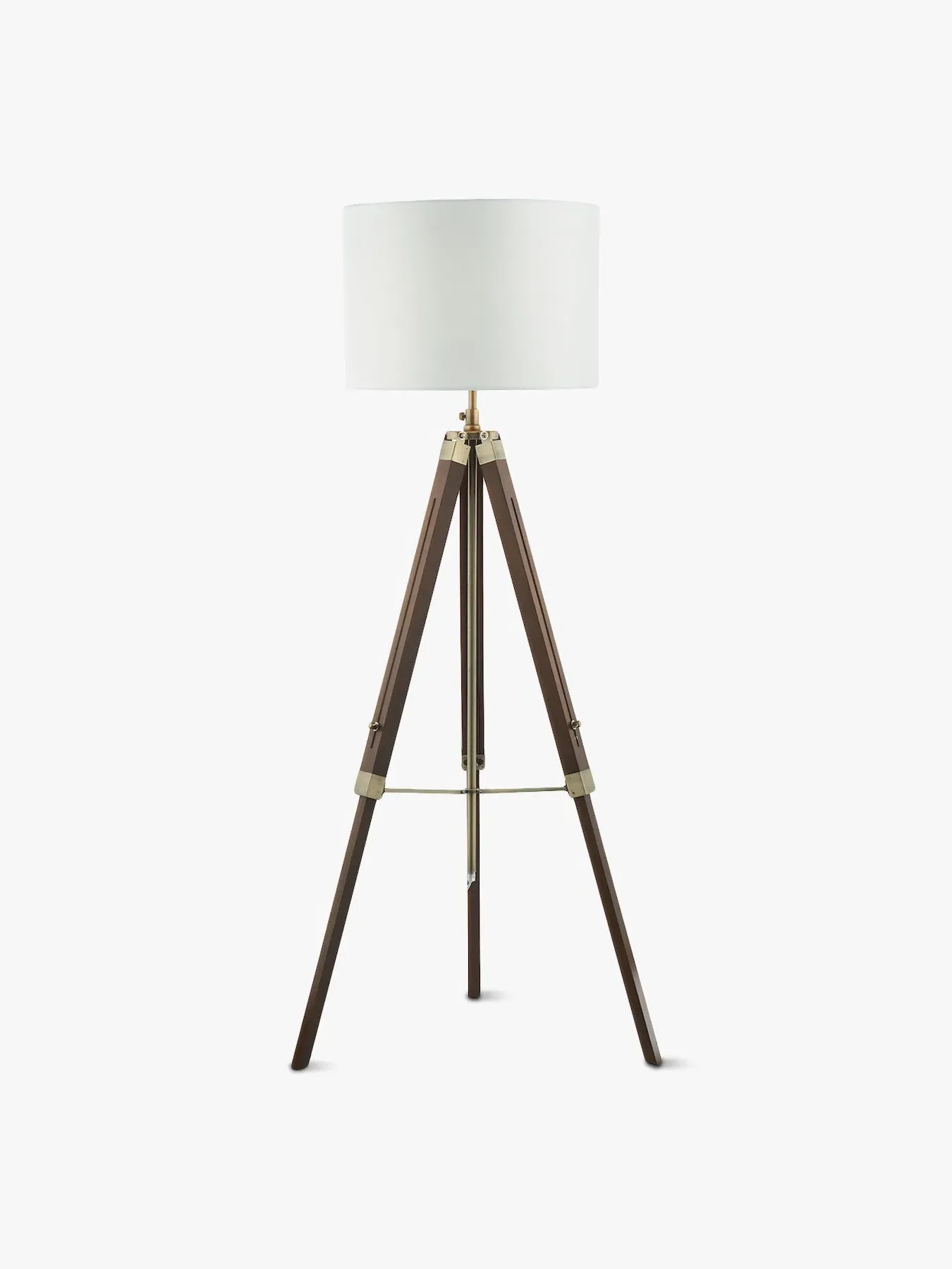 Tripod Floor Lamp Base - Dark Wood image