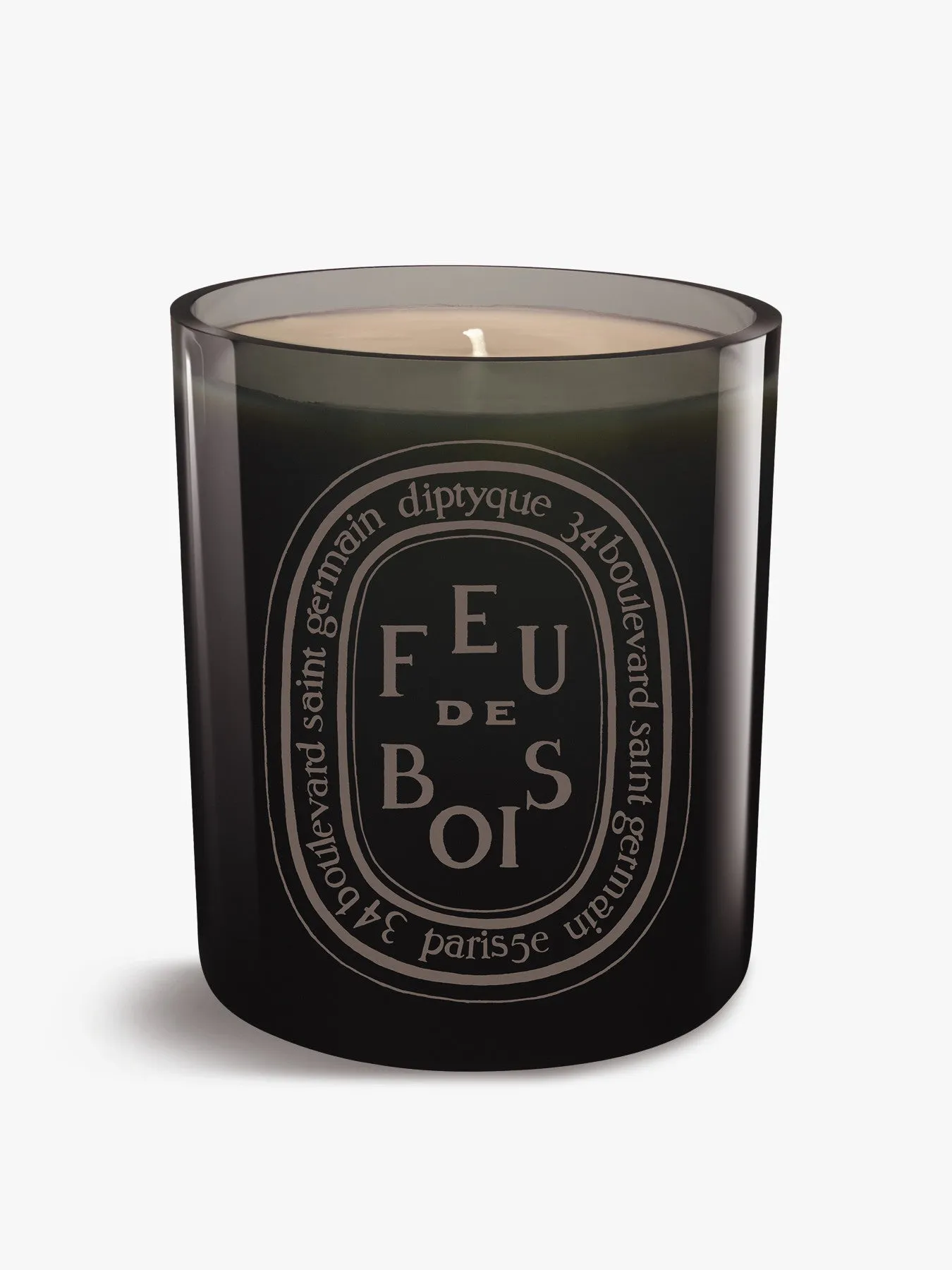 300g Scented Candle - Wood Fire, Hand-Blown Glass image