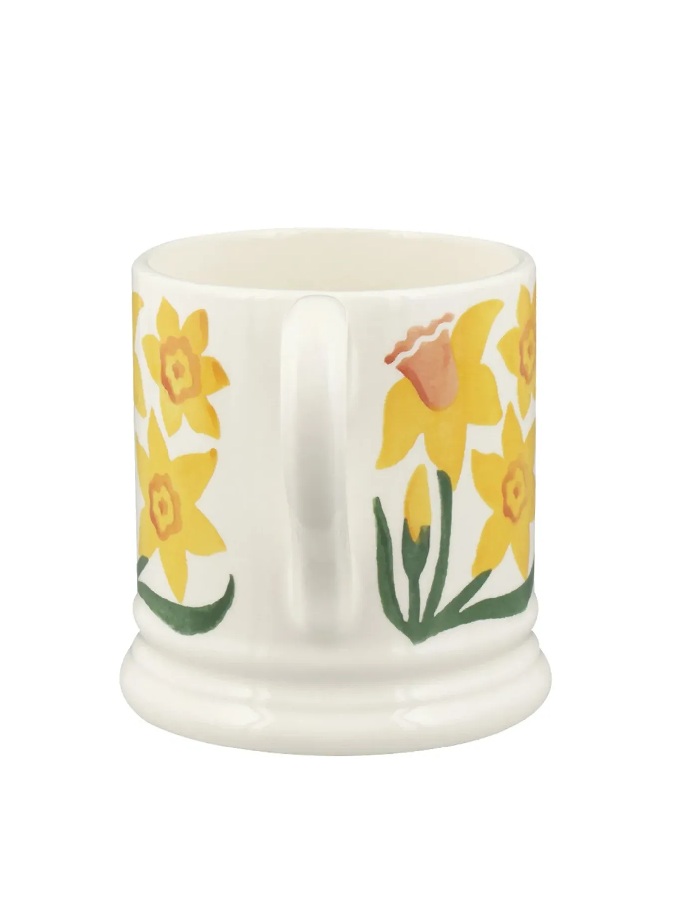 Half Pint Mug with Daffodil Design - Ceramic