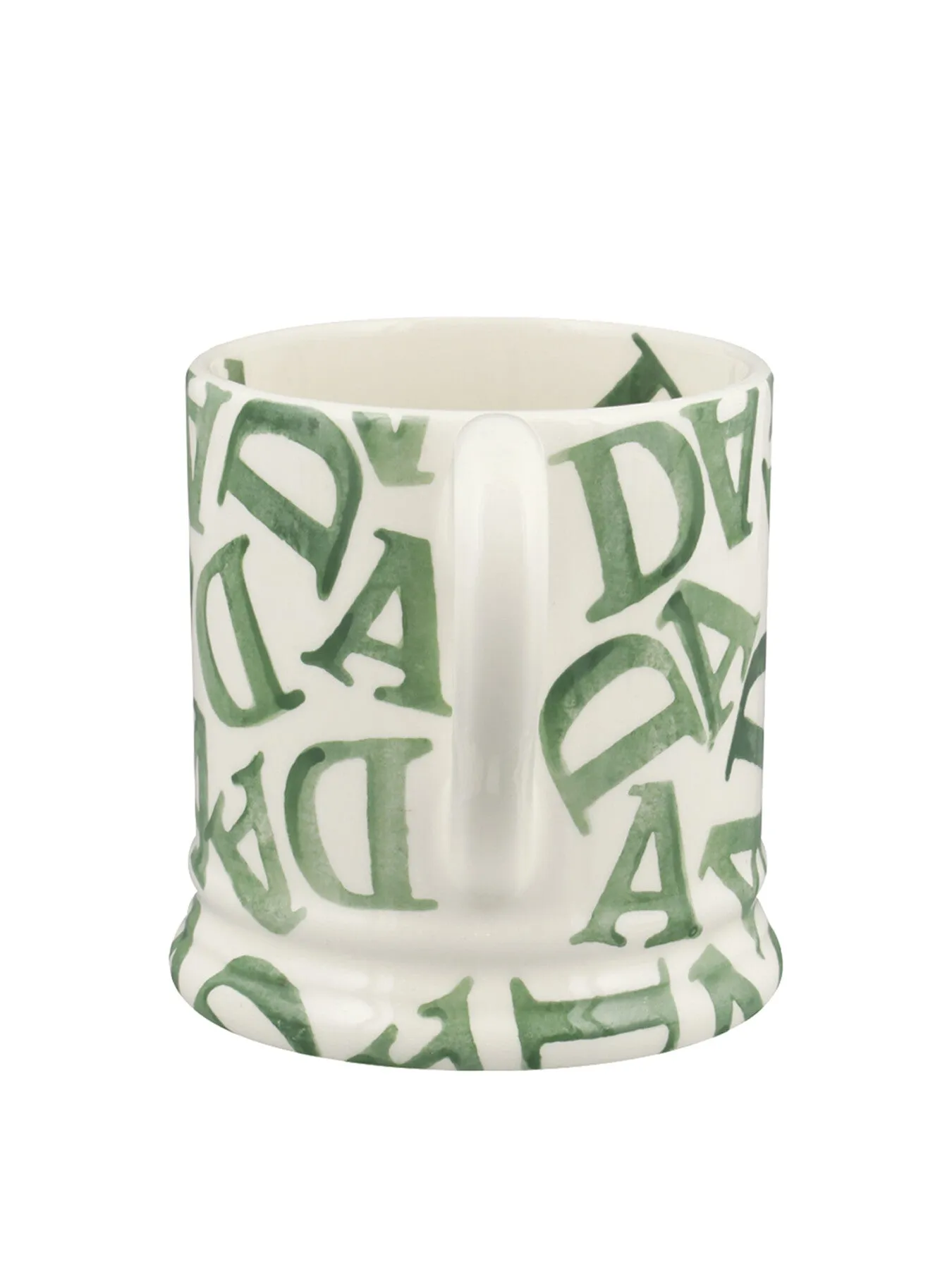 Half Pint Mug with Text Design - Green