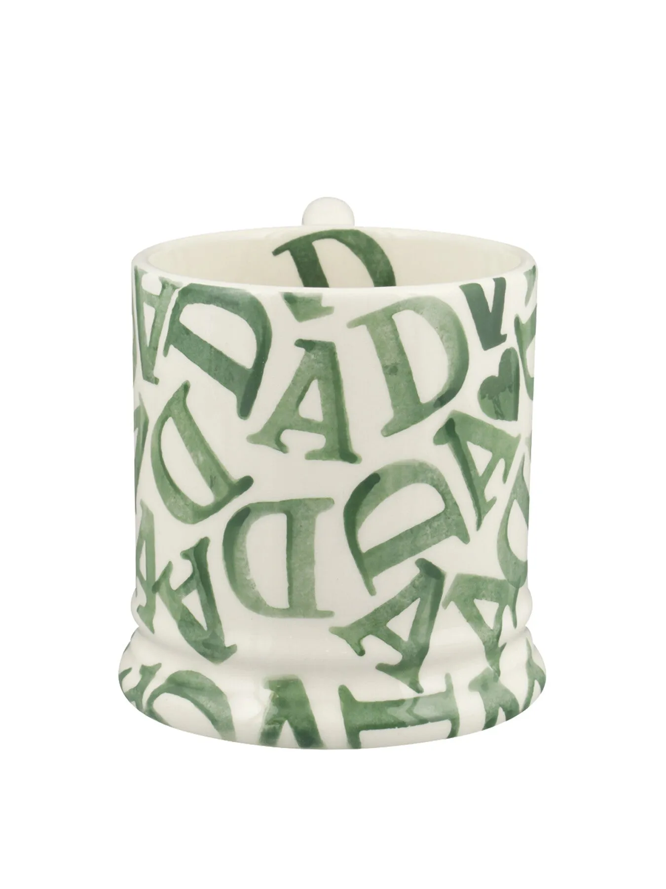 Half Pint Mug with Text Design - Green