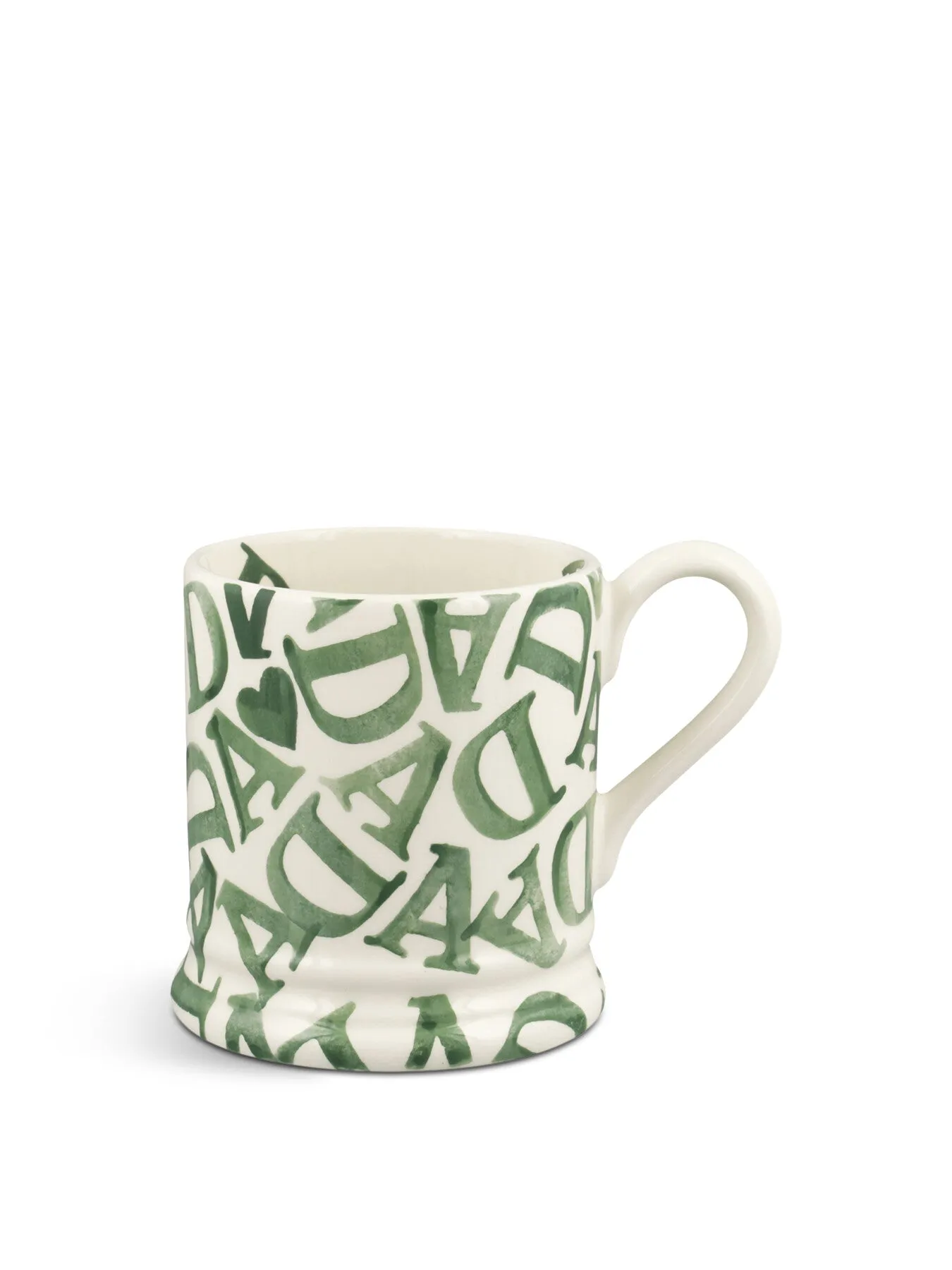 Half Pint Mug with Text Design - Green image