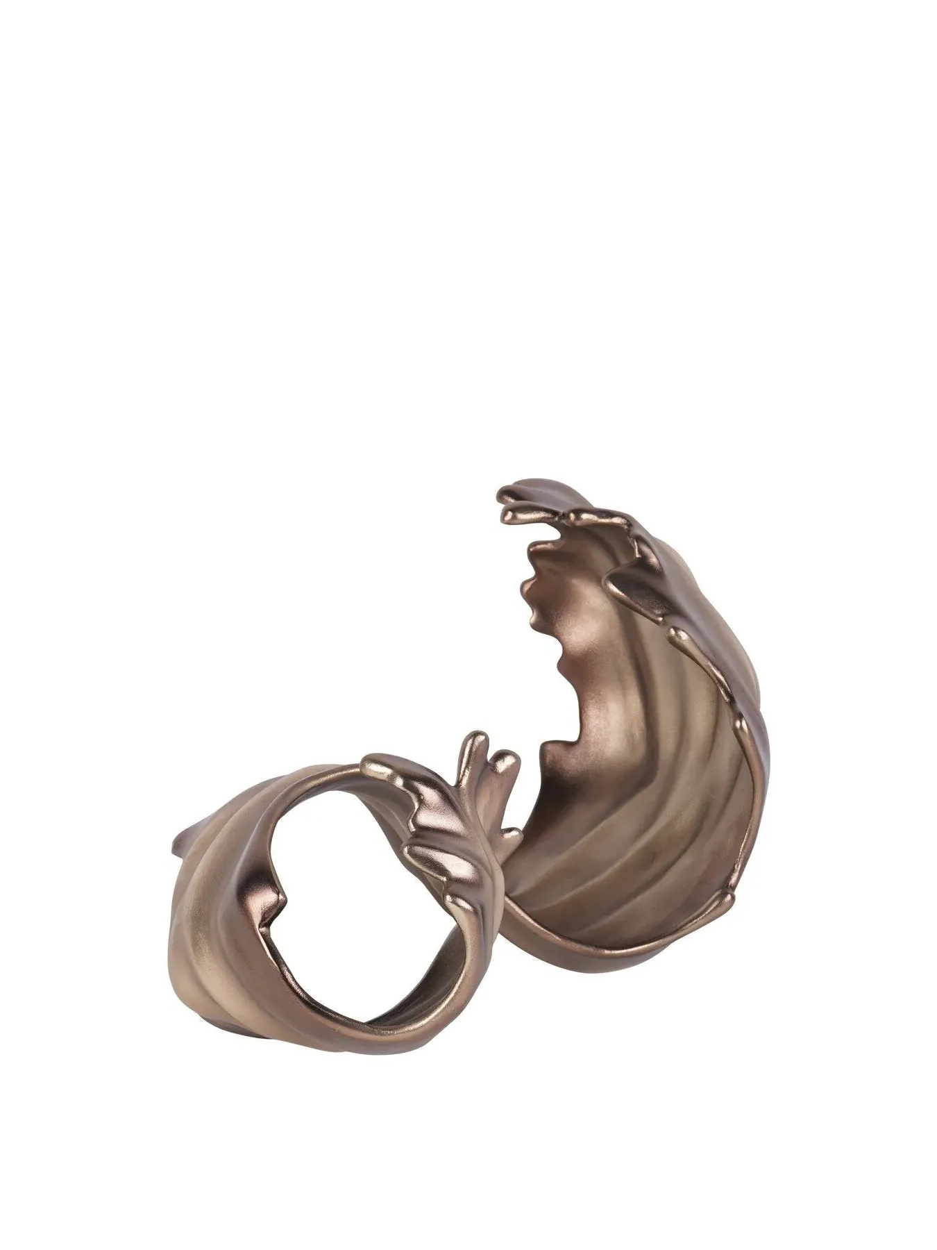 Decorative Scroll Sculpture - Gold