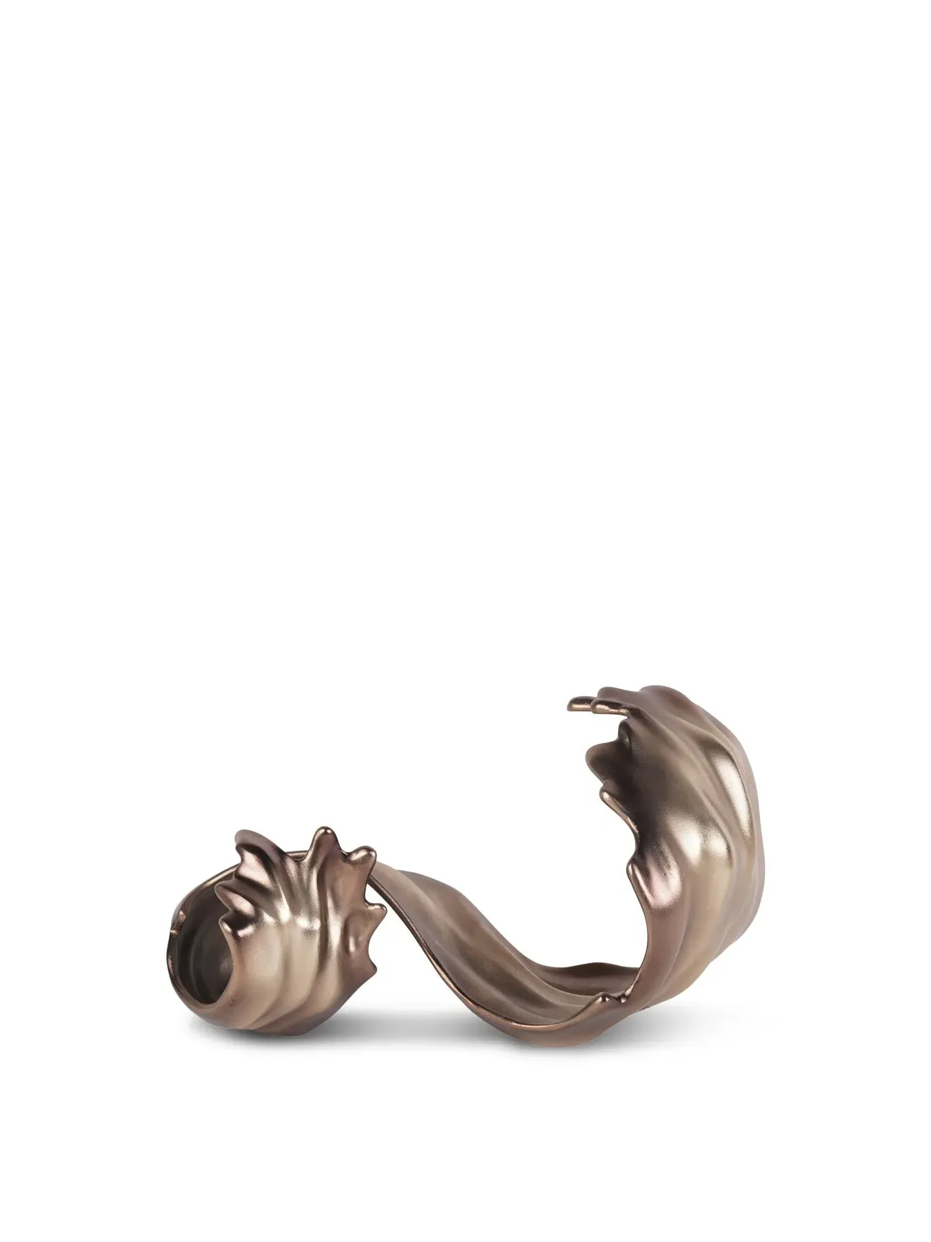 Decorative Scroll Sculpture - Gold image