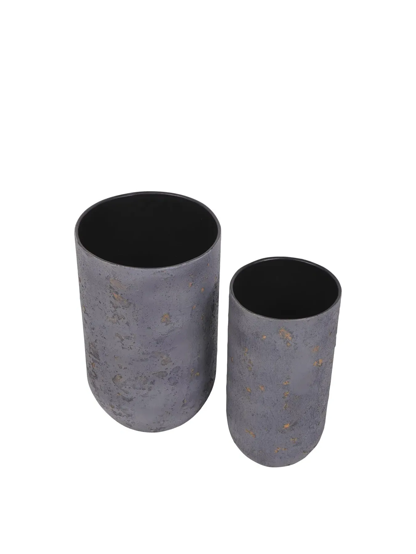 Set of 2 Volcano Planters - Blue