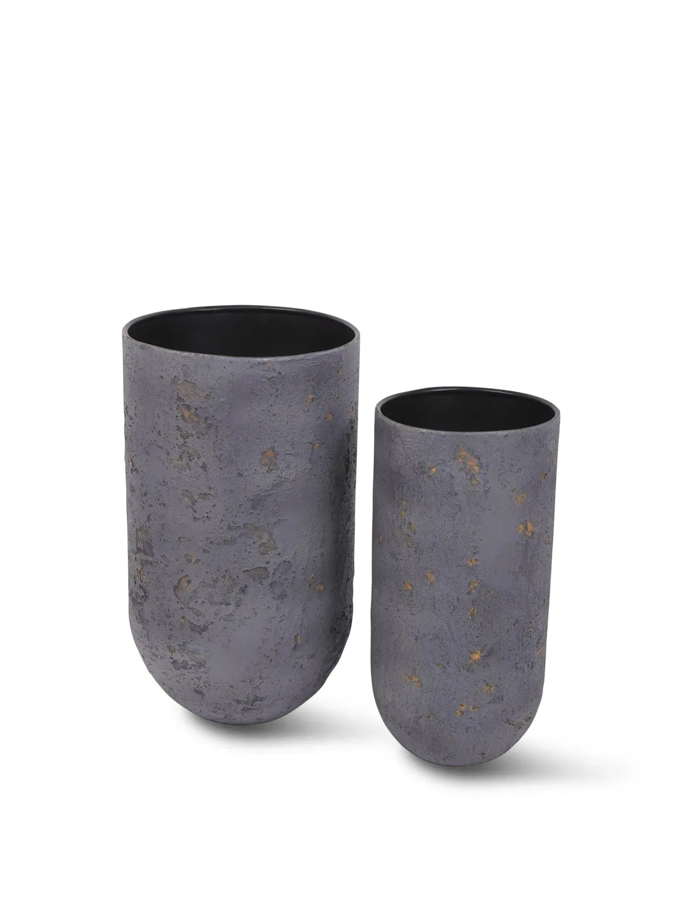 Set of 2 Volcano Planters - Blue image