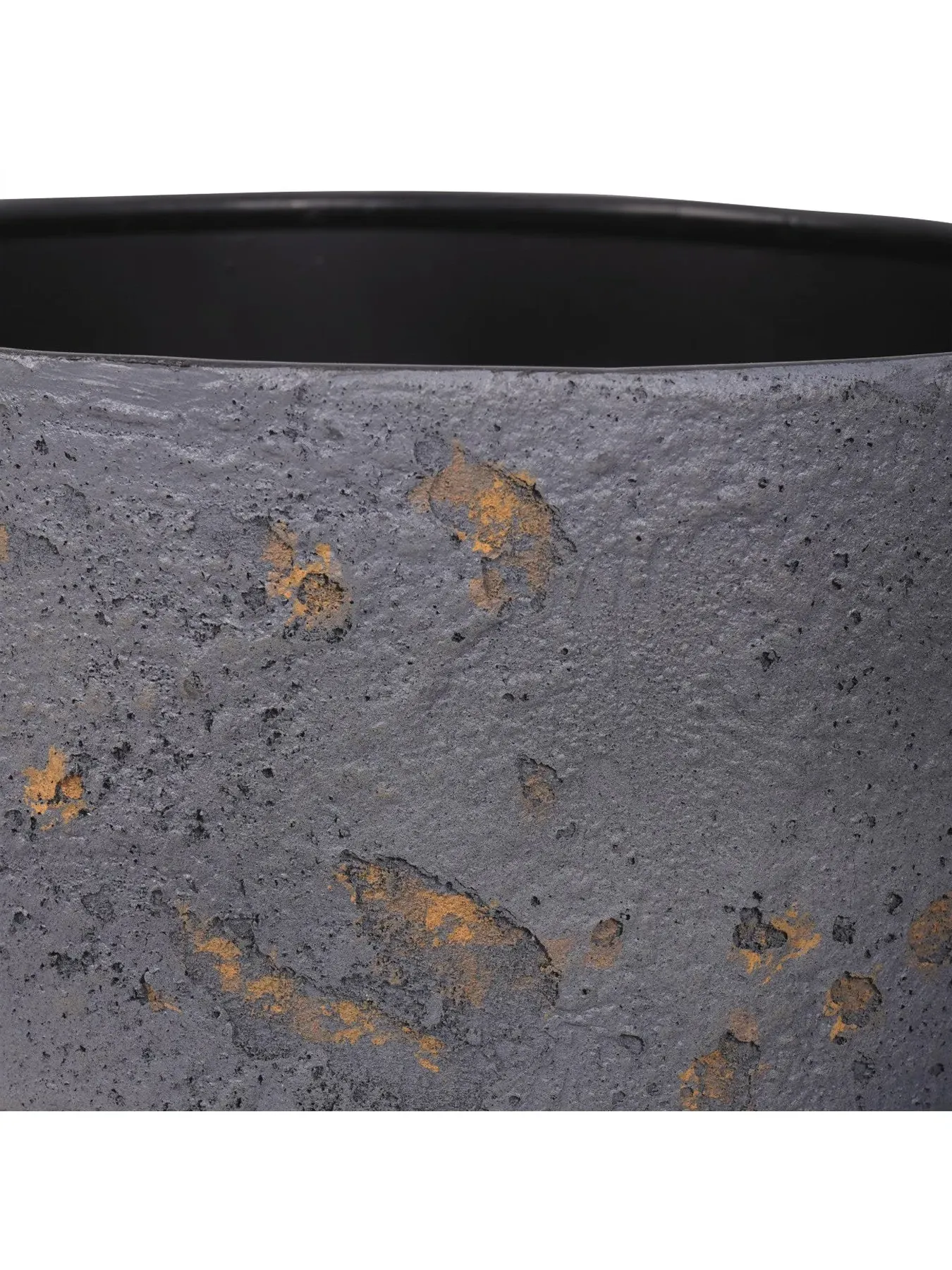 Set of 3 Planters Volcano Design - Blue