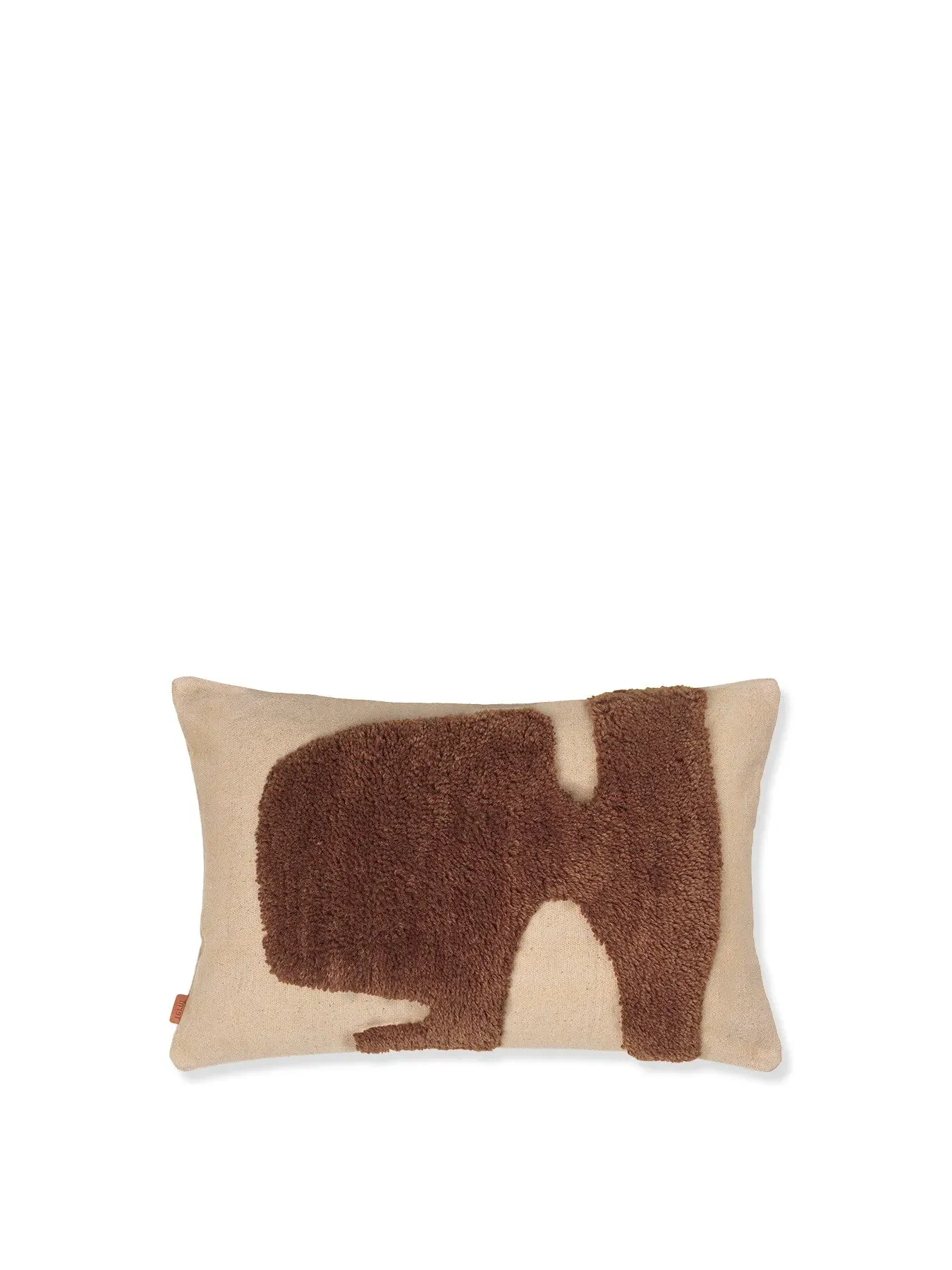 Lay Cushion with Tufted Design - Sand, Cotton image