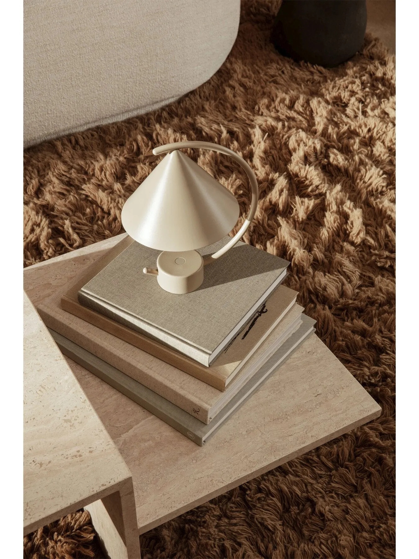 Portable Table Lamp with Dimmer - Cashmere