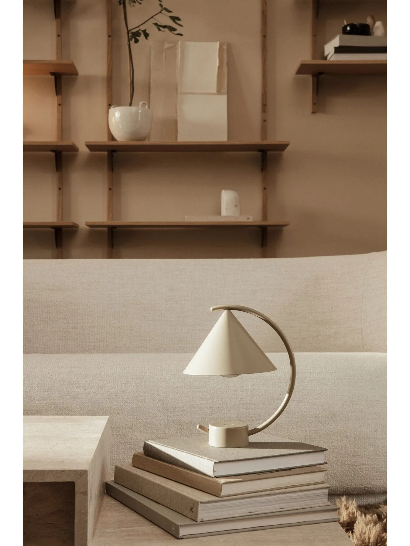 Portable Table Lamp with Dimmer - Cashmere