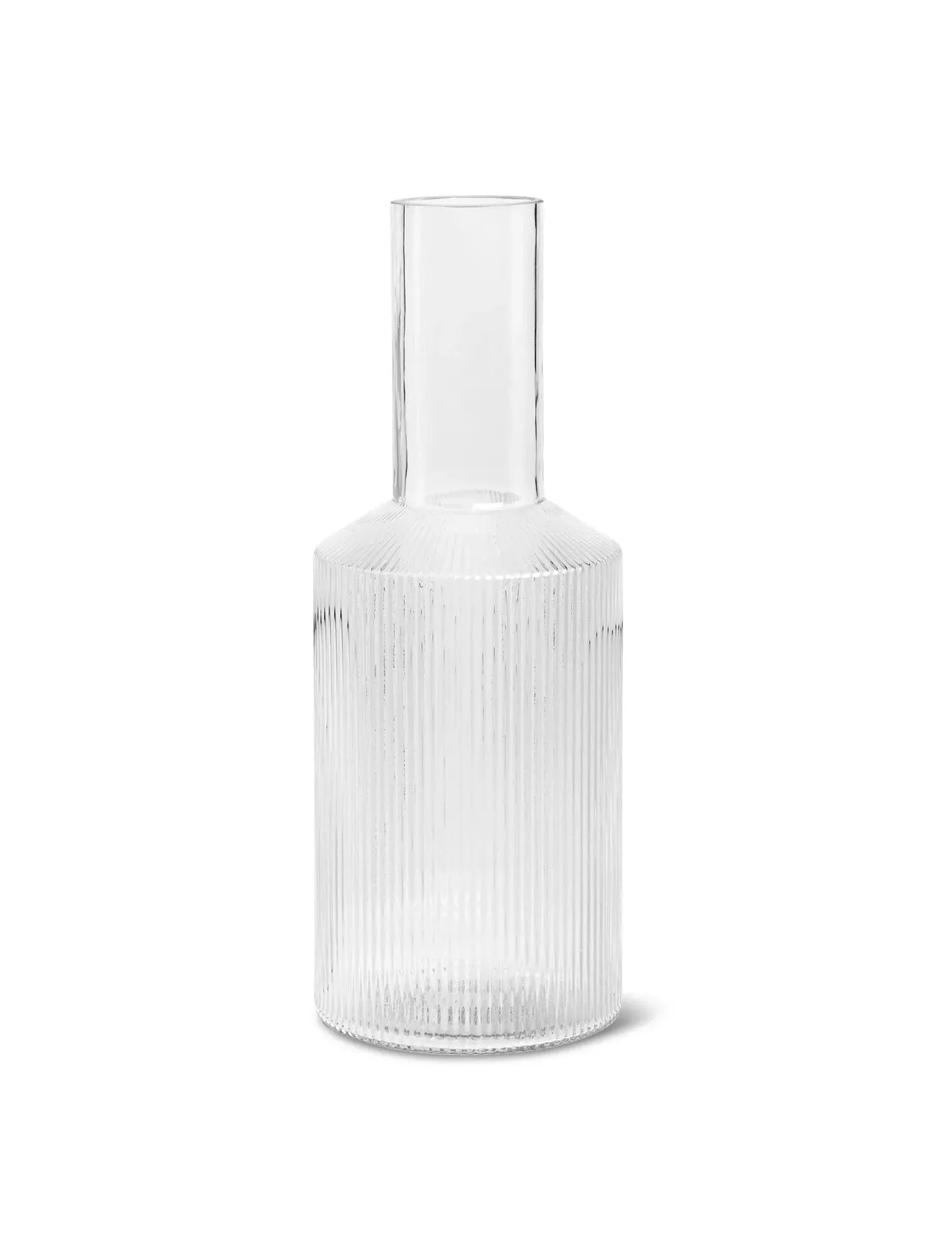 Ripple Carafe with Textured Design - Clear Glass image