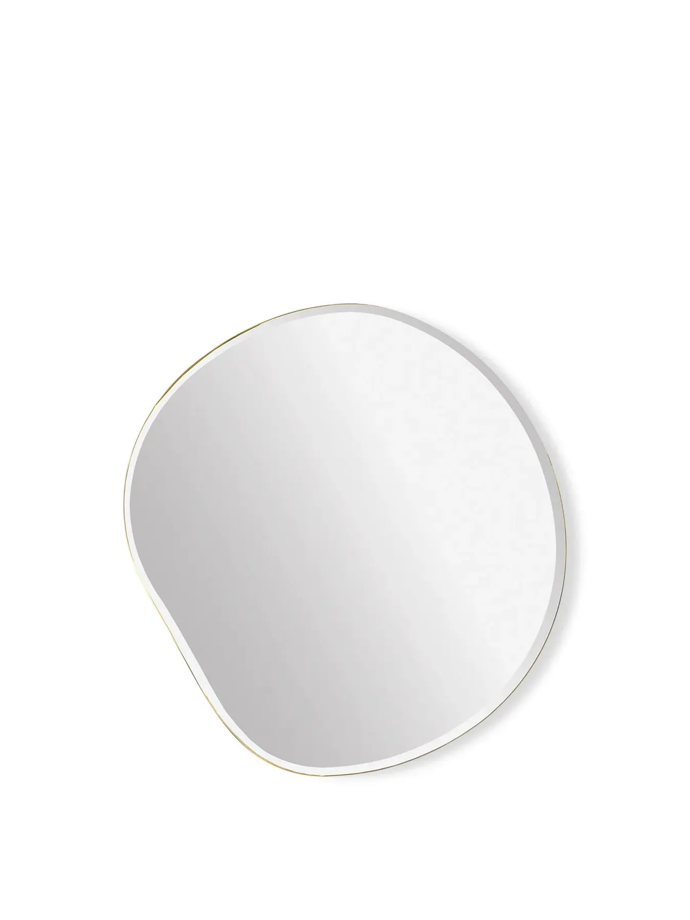 Small Pond Mirror - Brass Frame image