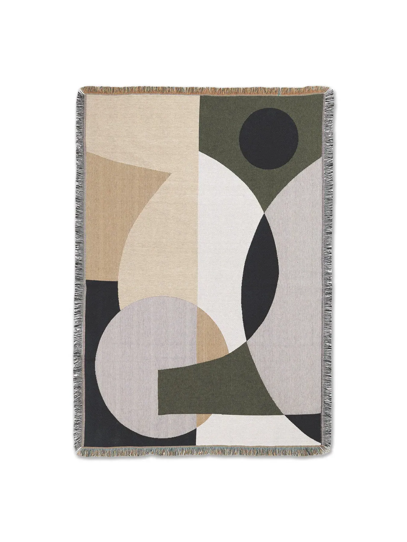 Tapestry Blanket Abstract Print - Cotton image
