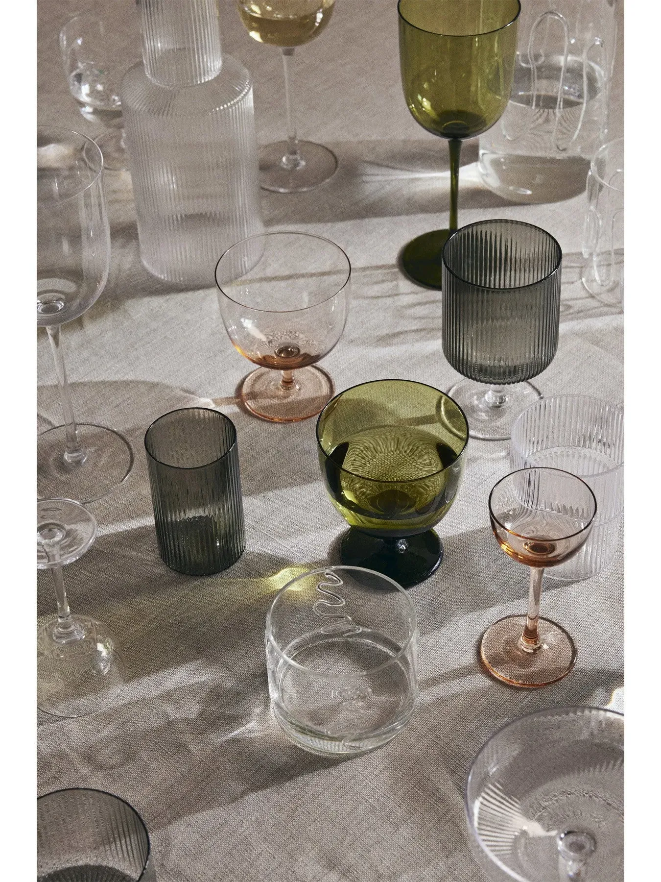 Wine Glasses Set of 2 - Smoked, Glass