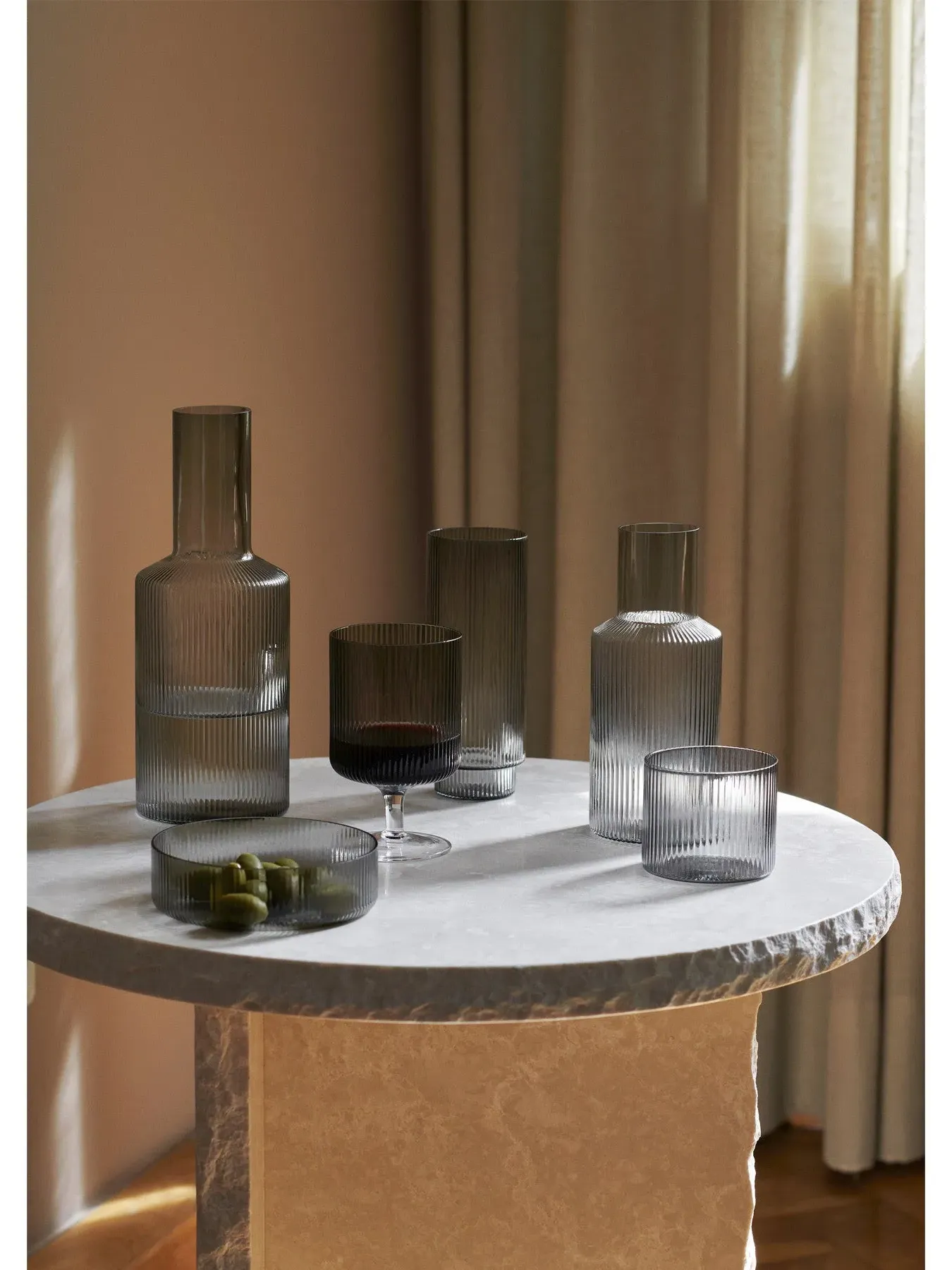 Wine Glasses Set of 2 - Smoked, Glass