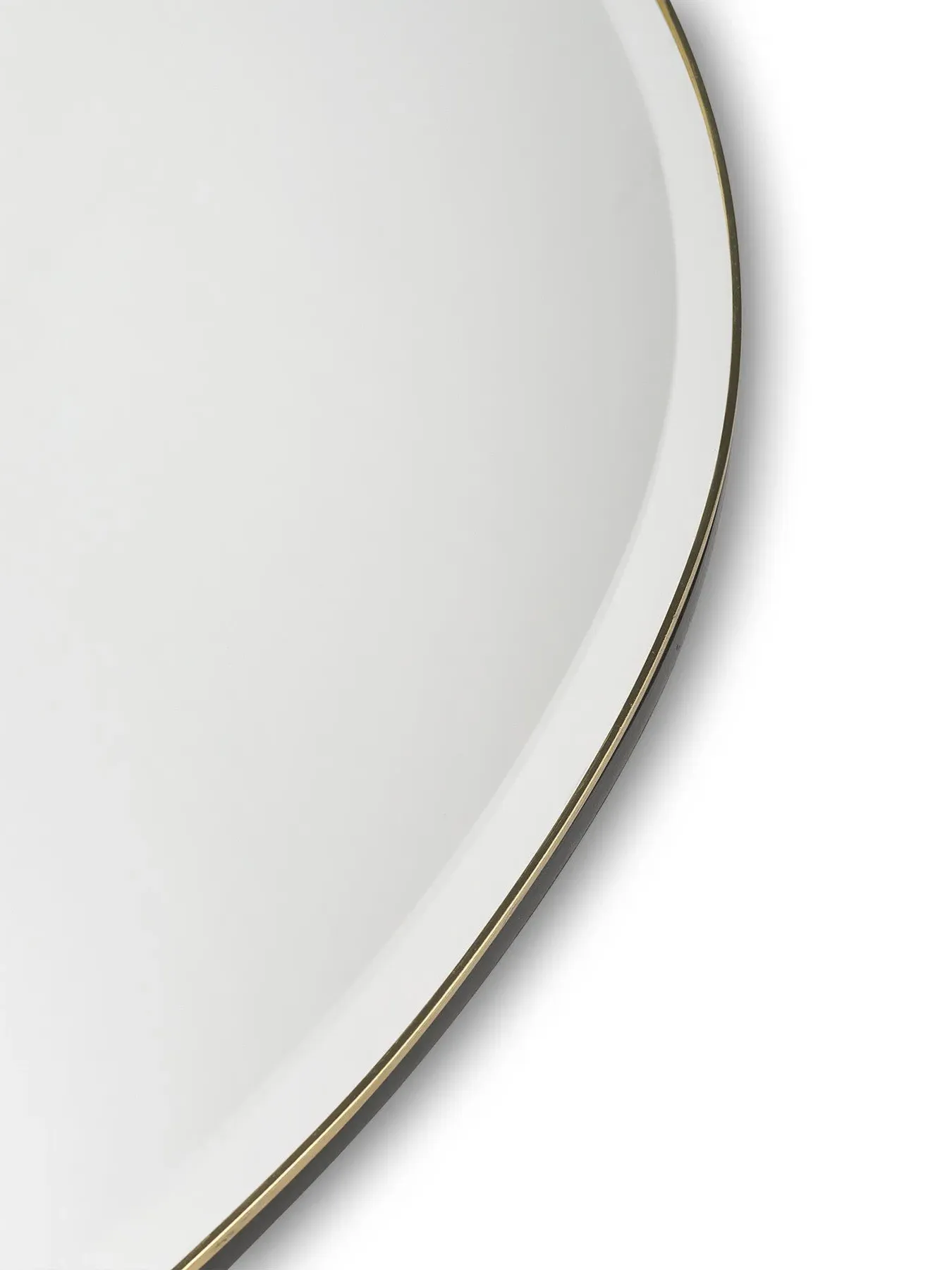 XL Wall Mirror with Frame - Brass