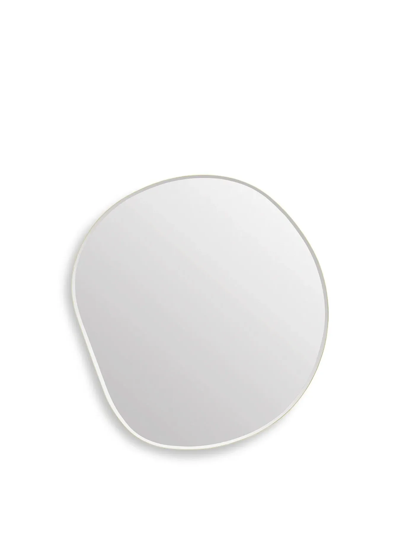 XL Wall Mirror with Frame - Brass image