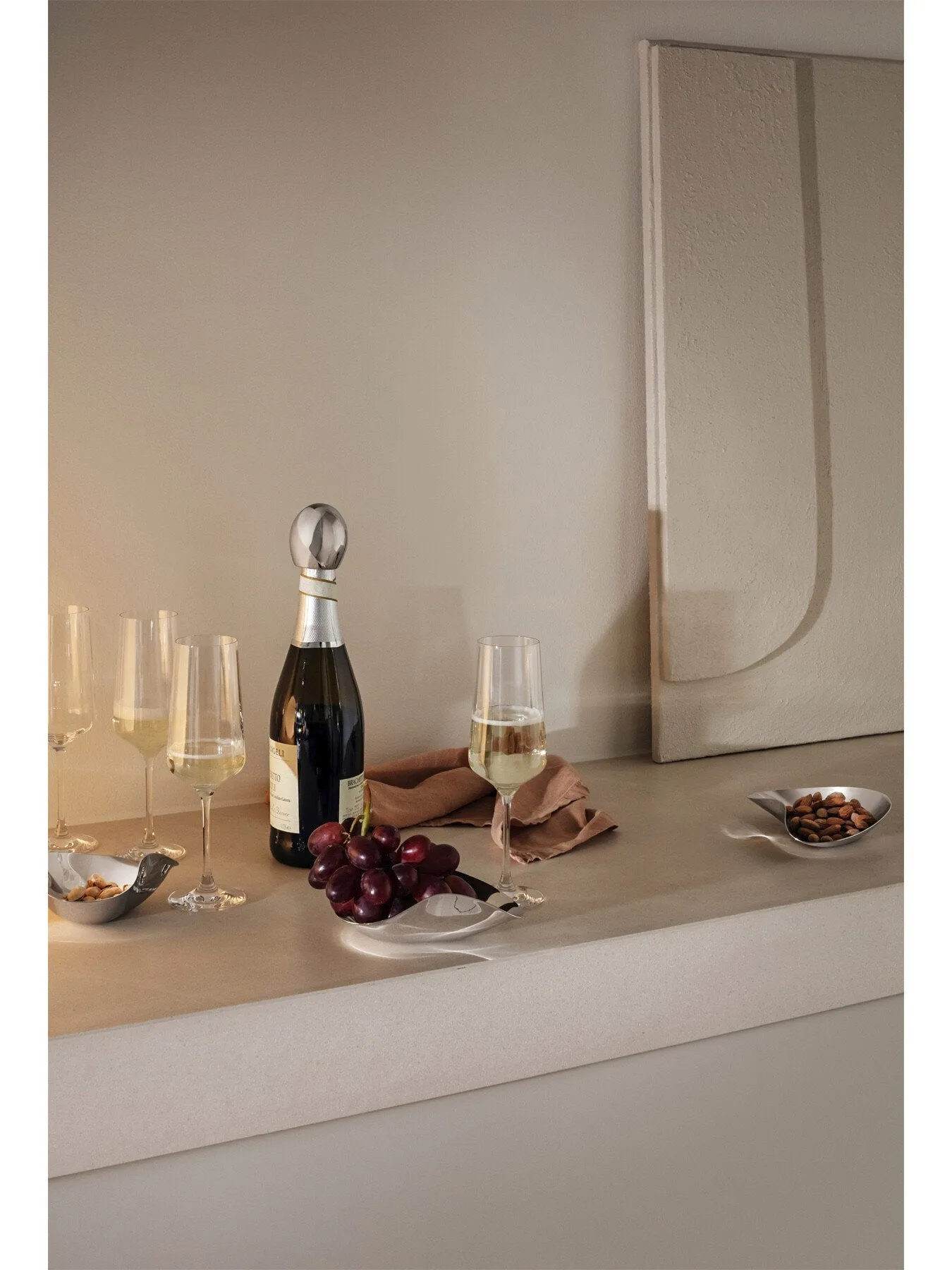6-Piece Champagne Flute Set - Clear, Crystal