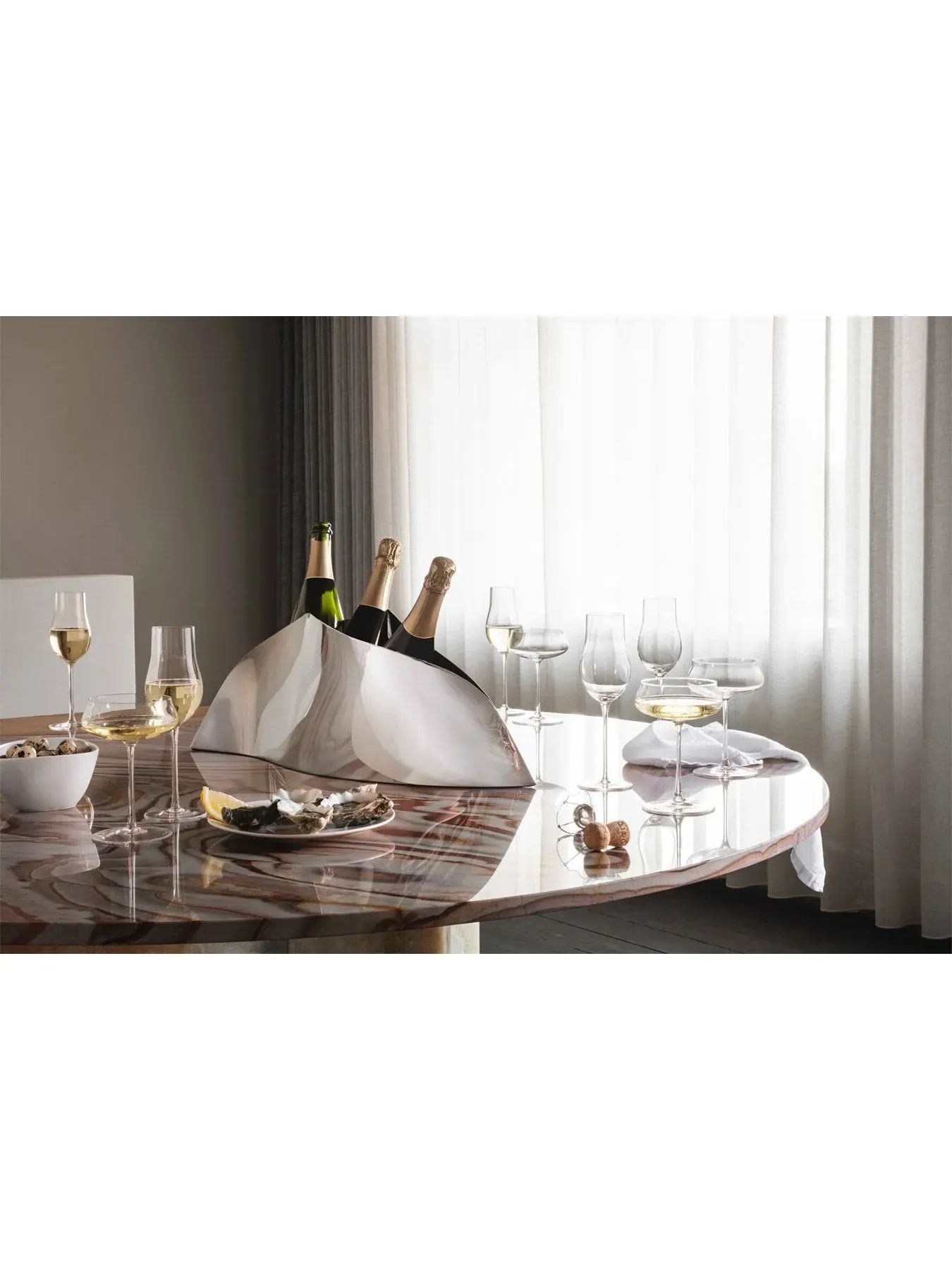 6-Piece Champagne Flute Set - Clear Glass