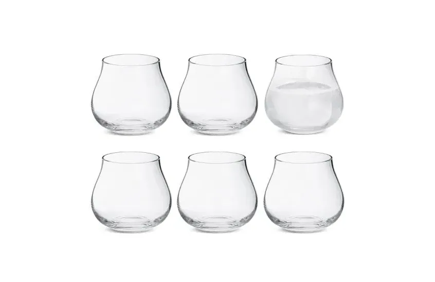 6-Piece Tumbler Glass Set - Clear, Crystal