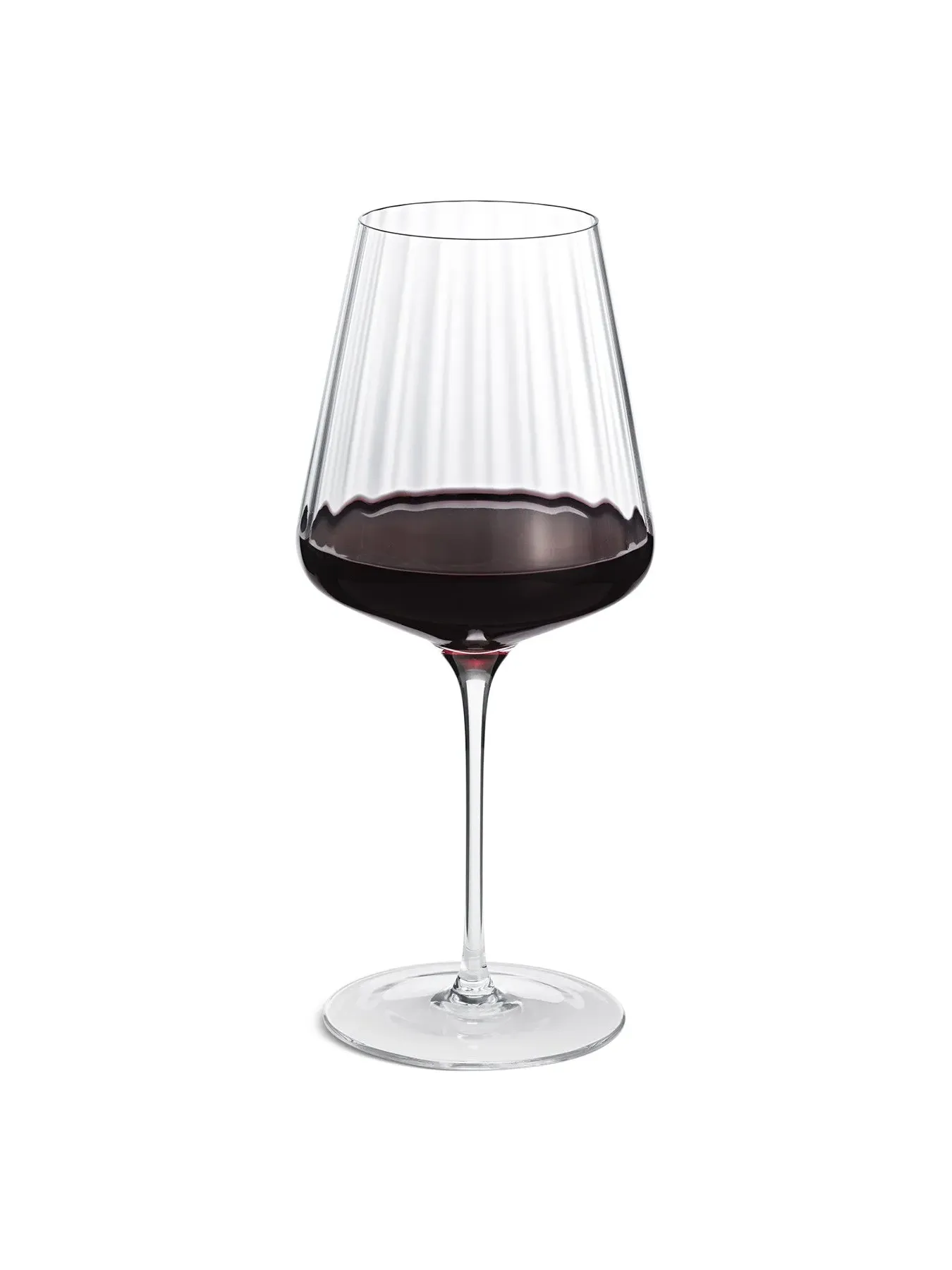 6-Piece Wine Glass Set with Grooves - Clear