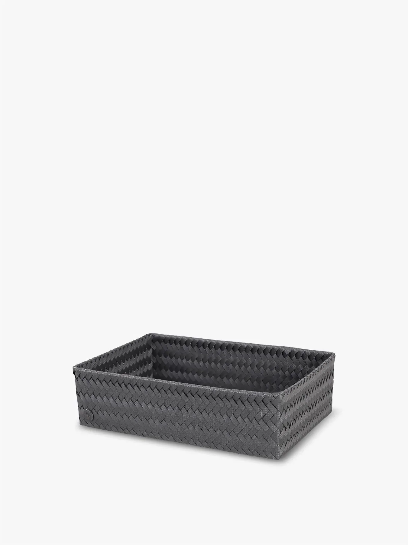 Large Storage Basket - Dark Grey, Woven image