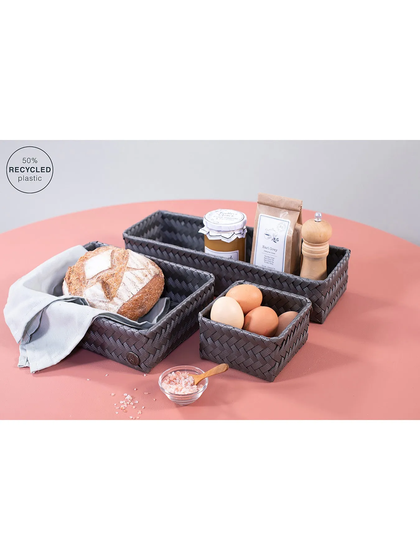 Medium Storage Basket - Dark Grey