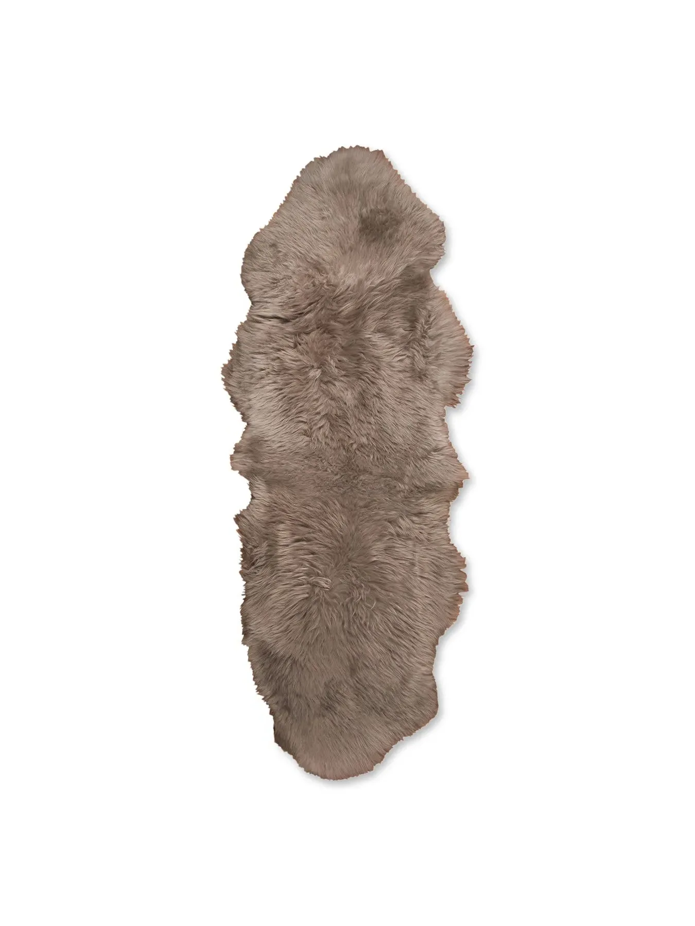 180cm Sheepskin Rug - Taupe, Natural Wool image