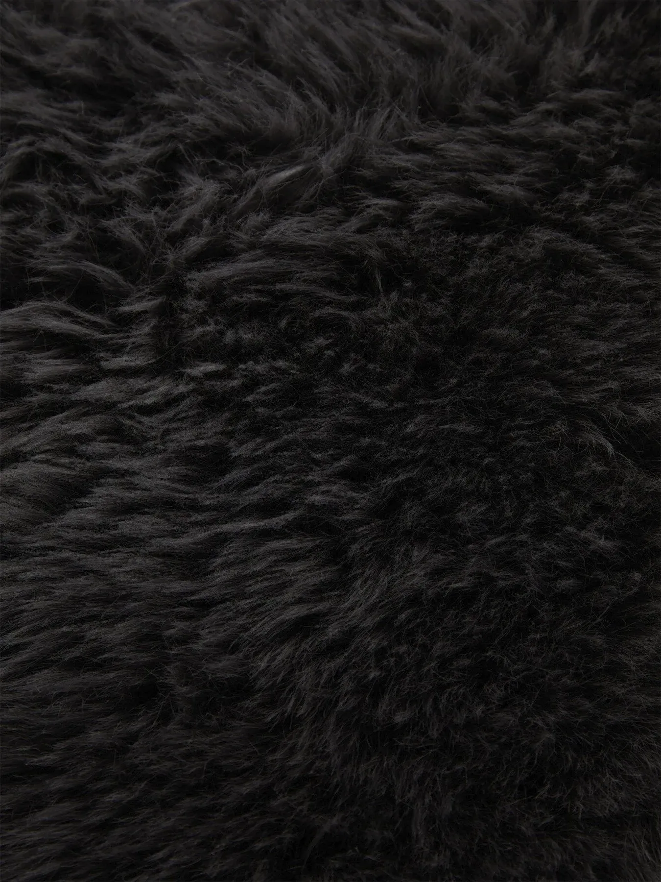 Sheepskin Rug with Long Pile - Dark Grey