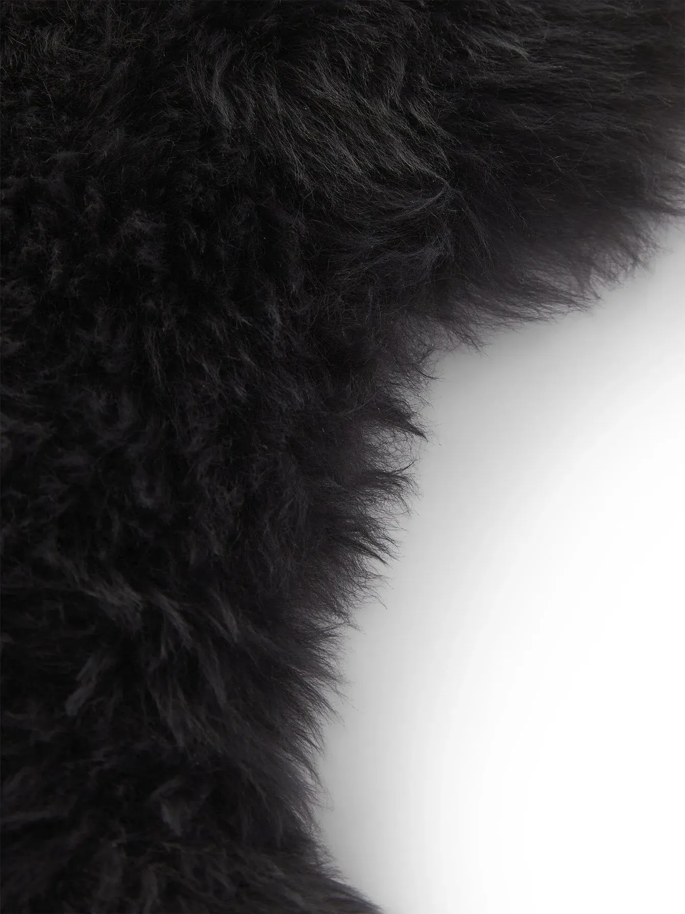 Sheepskin Rug with Long Pile - Dark Grey
