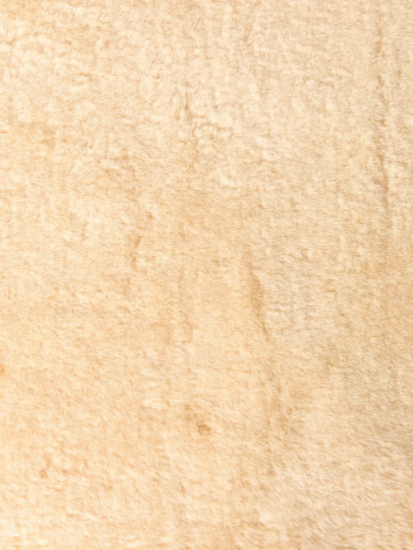 Short Wool Rug - Champagne, Sheepskin